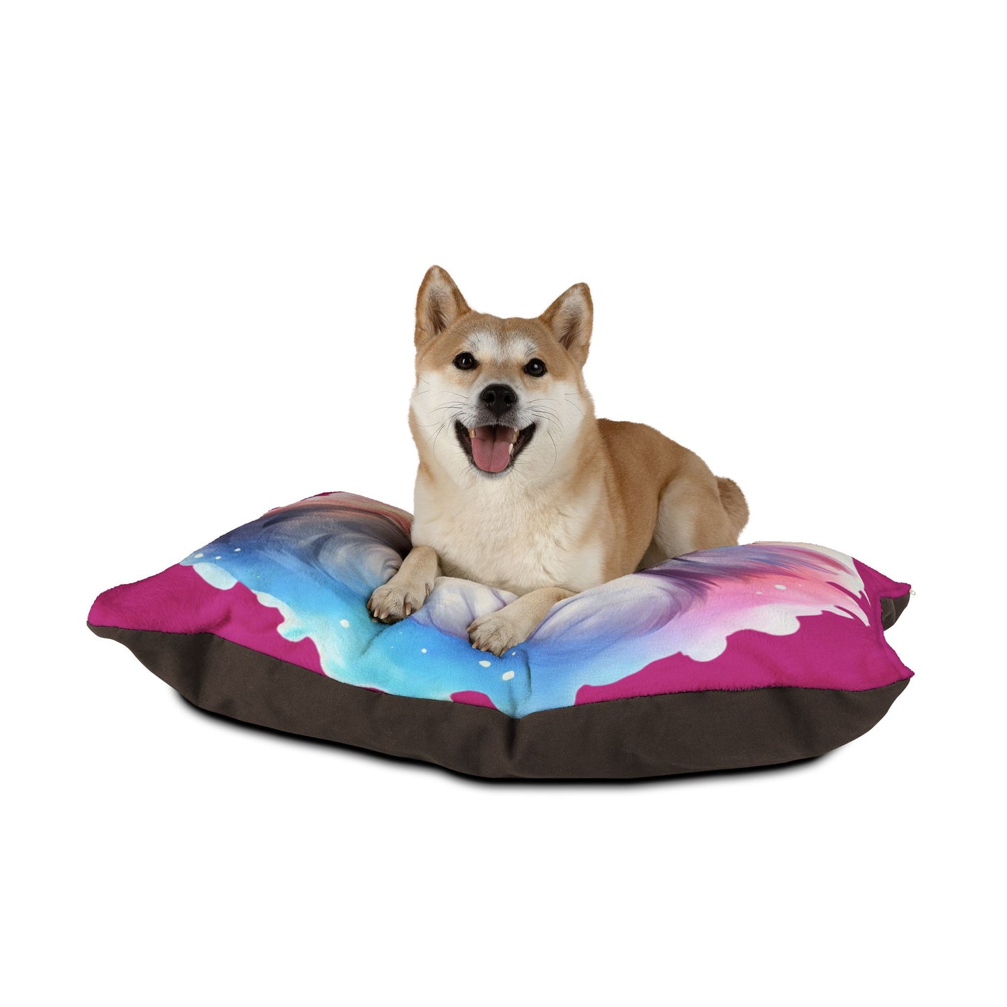 Cute Sleeping Kitten Pet Bed – Plush Pink Cat Cushion for Small Dogs & Cats