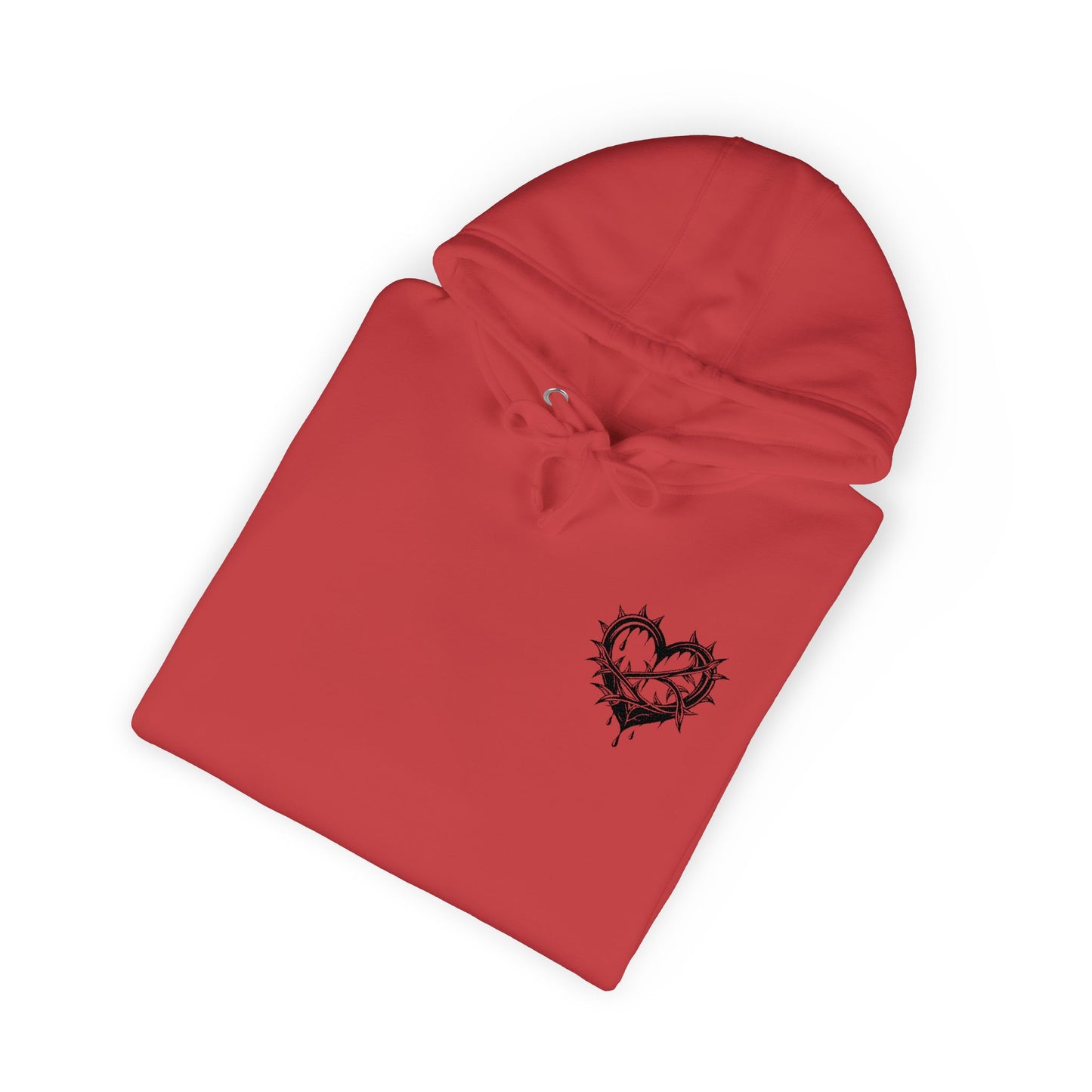 Heartfelt Unisex Fleece Hoodie, Cozy Gift, Casual Wear, Valentine's Day, Romantic Style