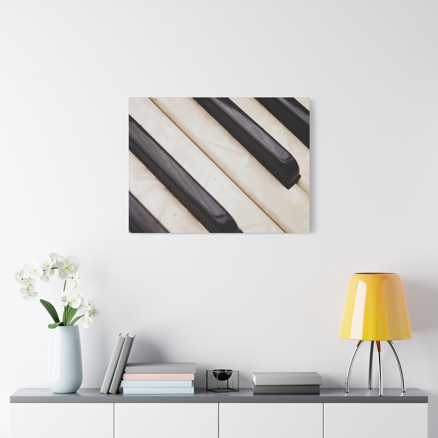 Piano Keys Canvas Wall Art, Music Decor for Home, Perfect Gift for Musicians or Music Lovers