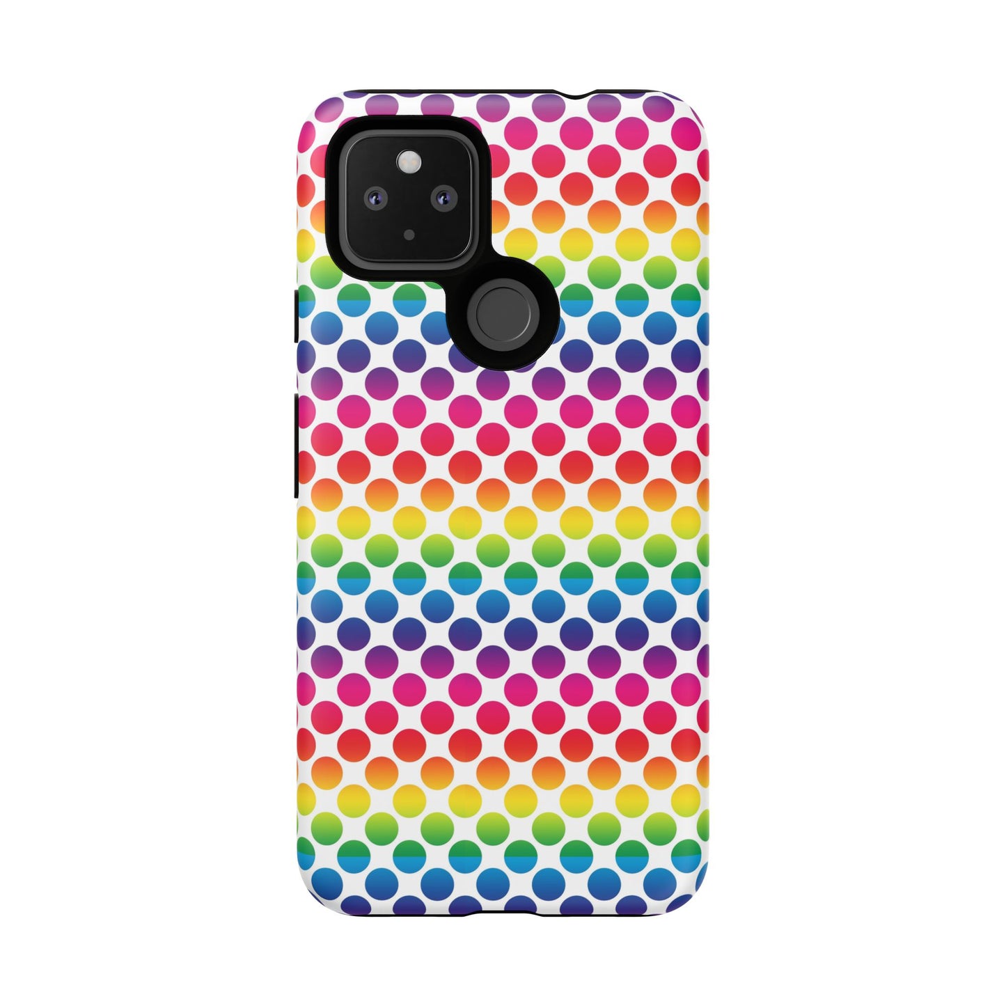 Rainbow Dot Phone Case, Colorful Phone Cover, Fun Phone Accessory, Gift for Friends, Trendy Mobile Case