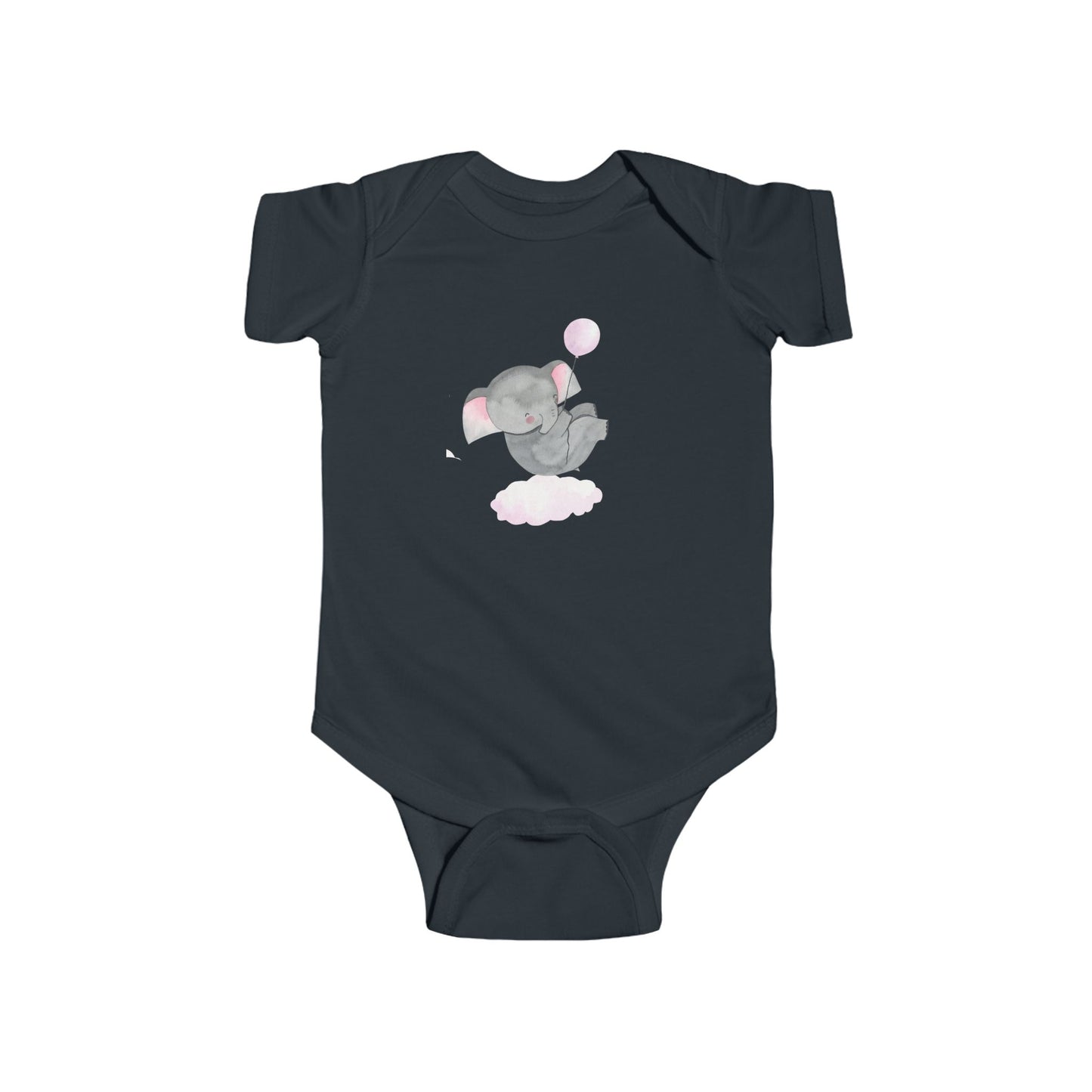 Cute Elephant Infant Bodysuit, Baby Shower Gift, Newborn Outfit, Toddler Wear, Adorable Baby Clothes