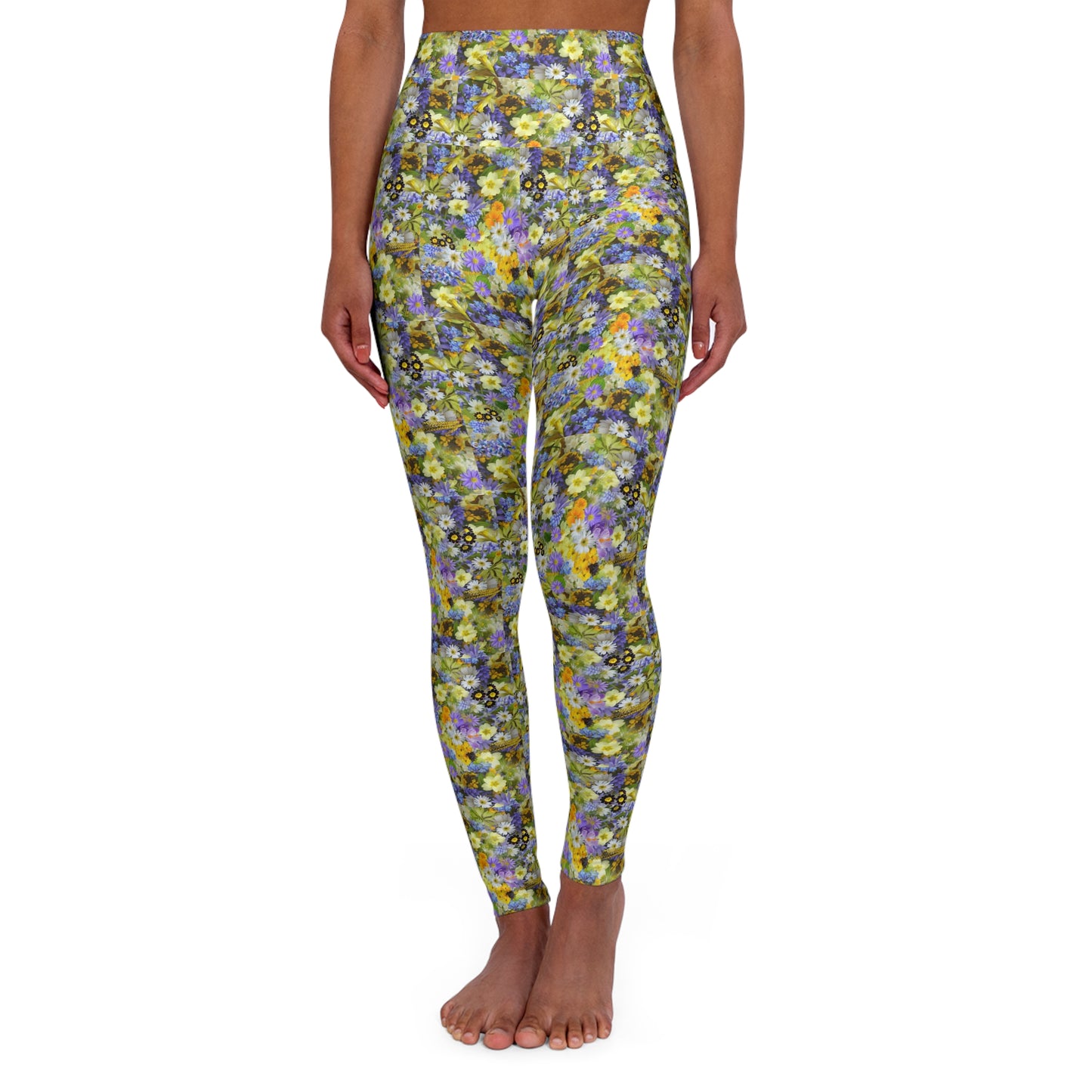 Floral High Waisted Yoga Leggings-V20
