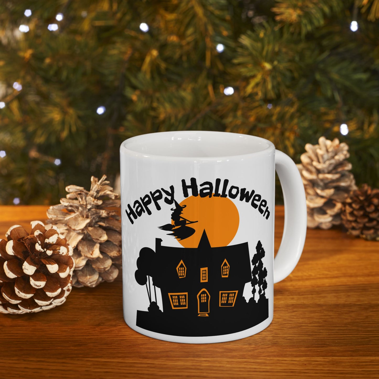 Halloween Ceramic Mug, Perfect for Coffee, Tea, Halloween Gift, Seasonal Decor, Fun Kitchenware, Trick or Treat