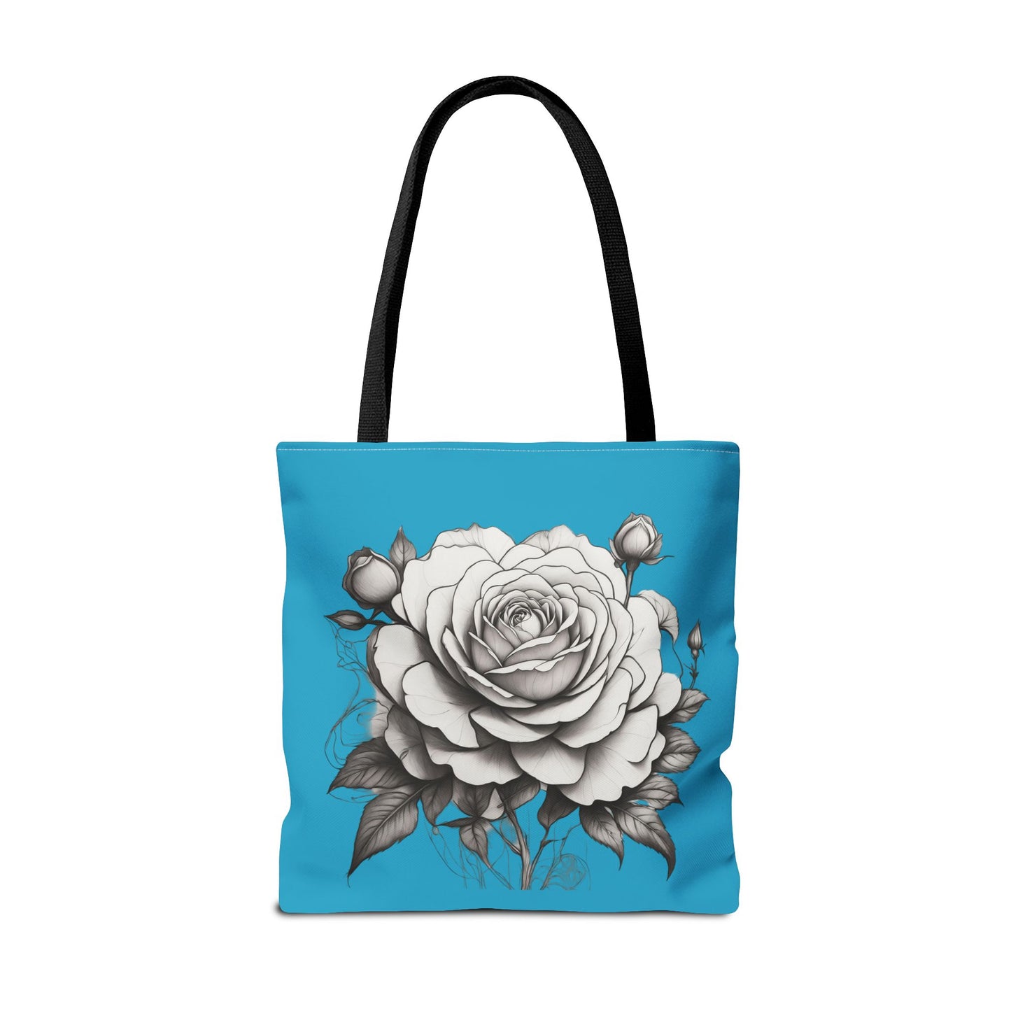 Elegant Floral Tote Bag with Roses, Chic Reusable Grocery Bag, Perfect Gift for Her, Stylish Handbag, Everyday Essentials