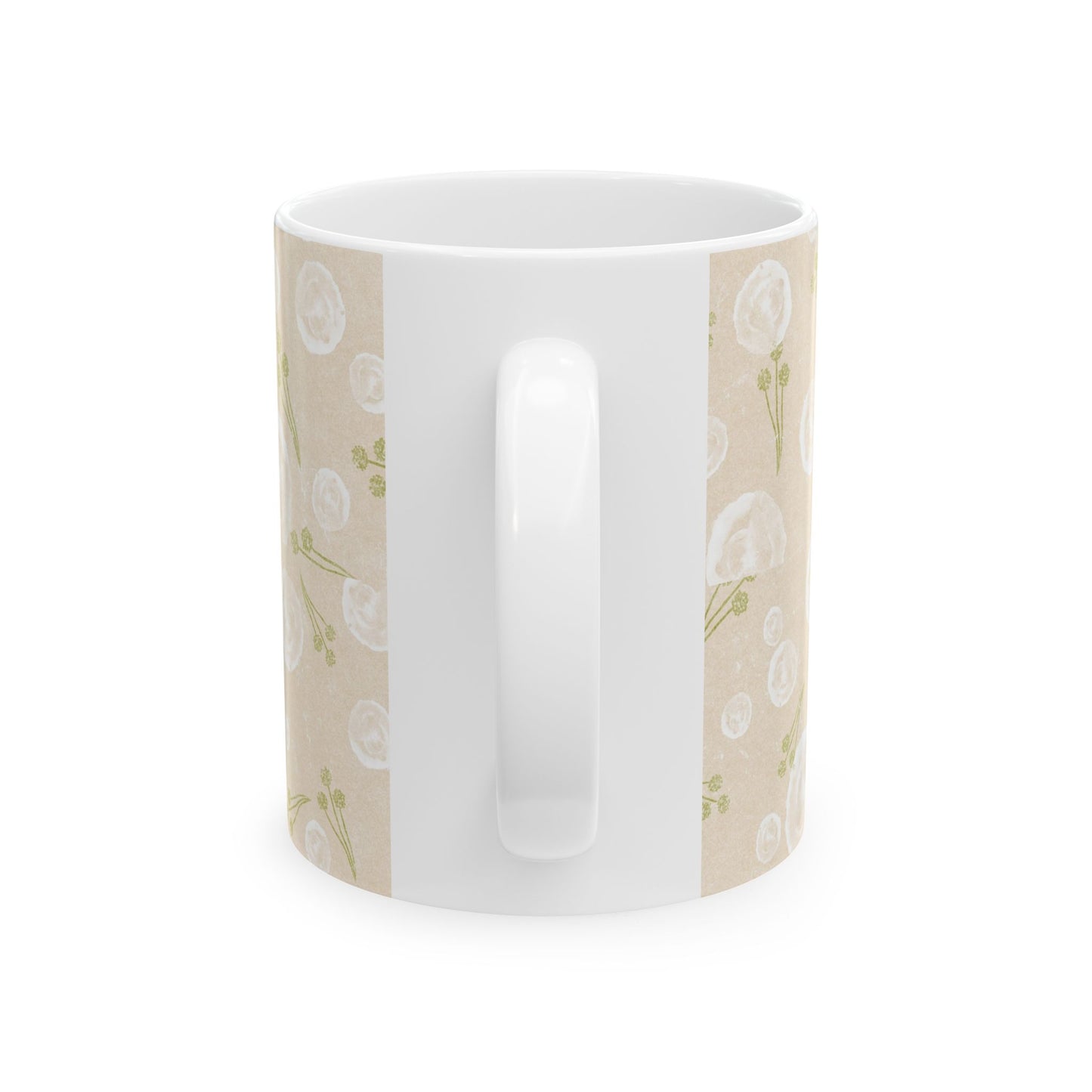 Floral Ceramic Mug - Perfect for Tea or Coffee, Gift for Her, Home Décor, Cozy Vibes, Mothers Day, Birthday