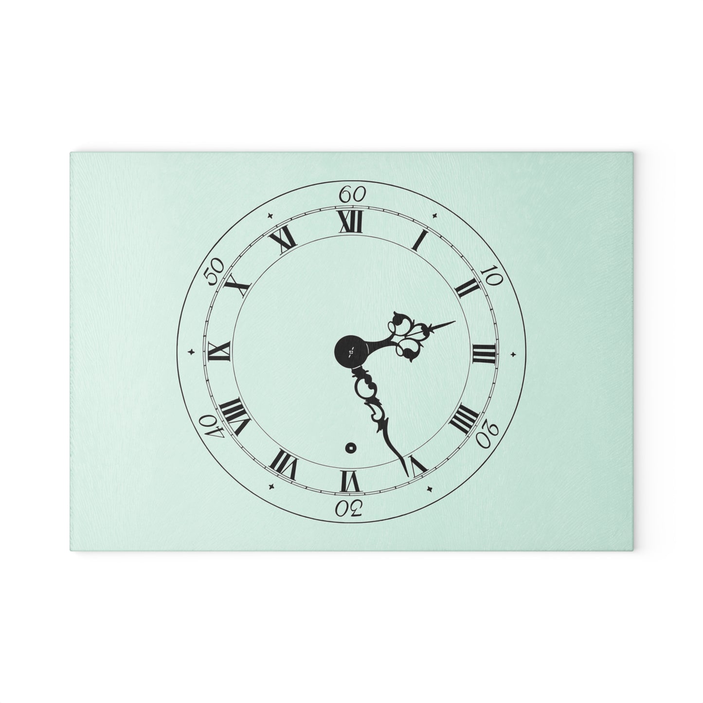Elegant Clock Design Glass Cutting Board Unique Kitchen Decor, Gift for Home Chefs, Wedding Registry,