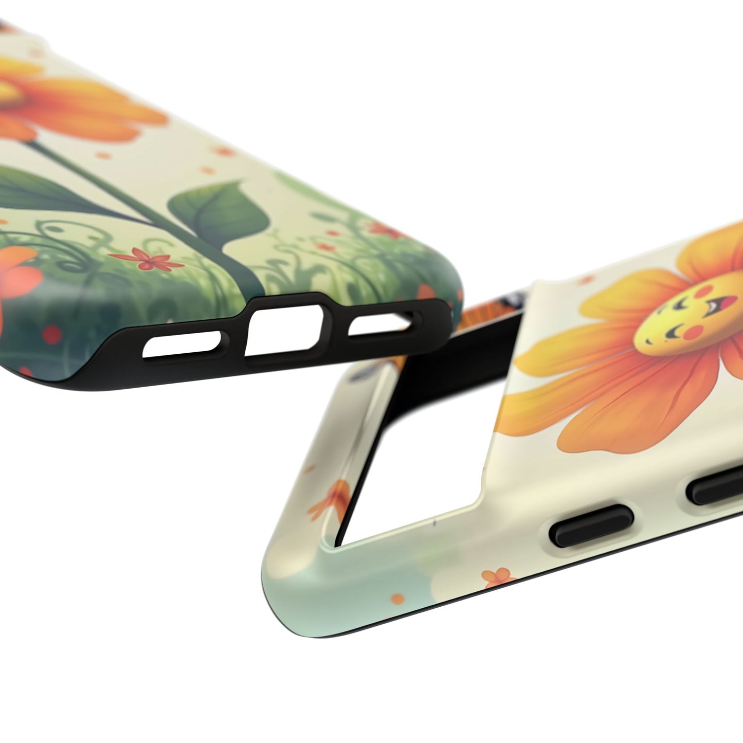 Floral Phone Case with Butterfly Design, Cute Flower Phone Cover for Nature Lovers, Eco-Friendly Gift, Spring Vibes, Birthday Present