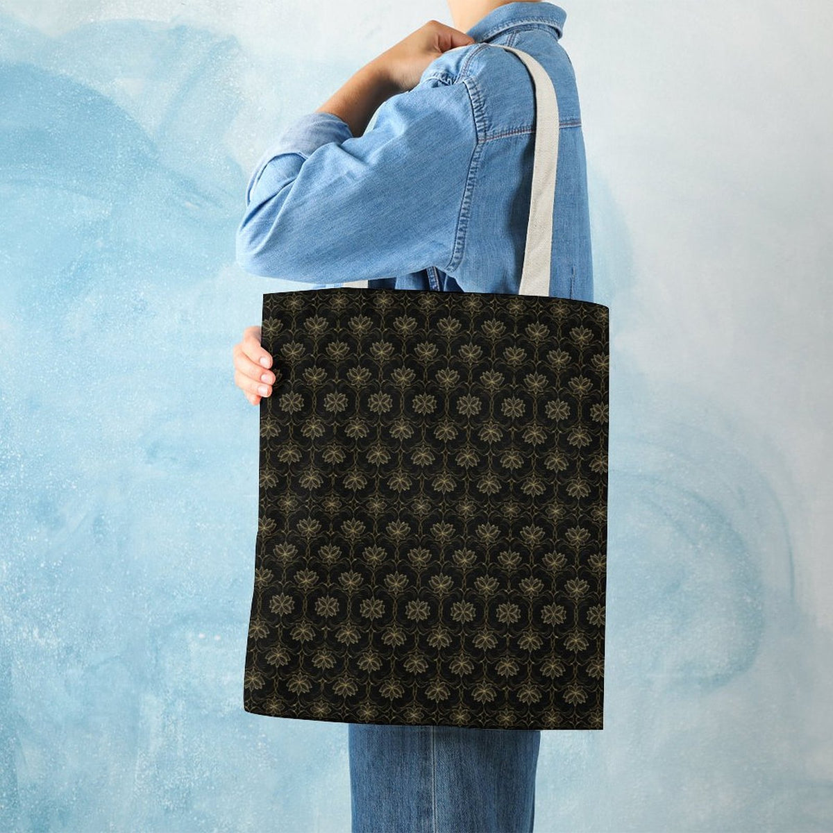 Martin Canvas Tote Handbag with Dual-sided Printing