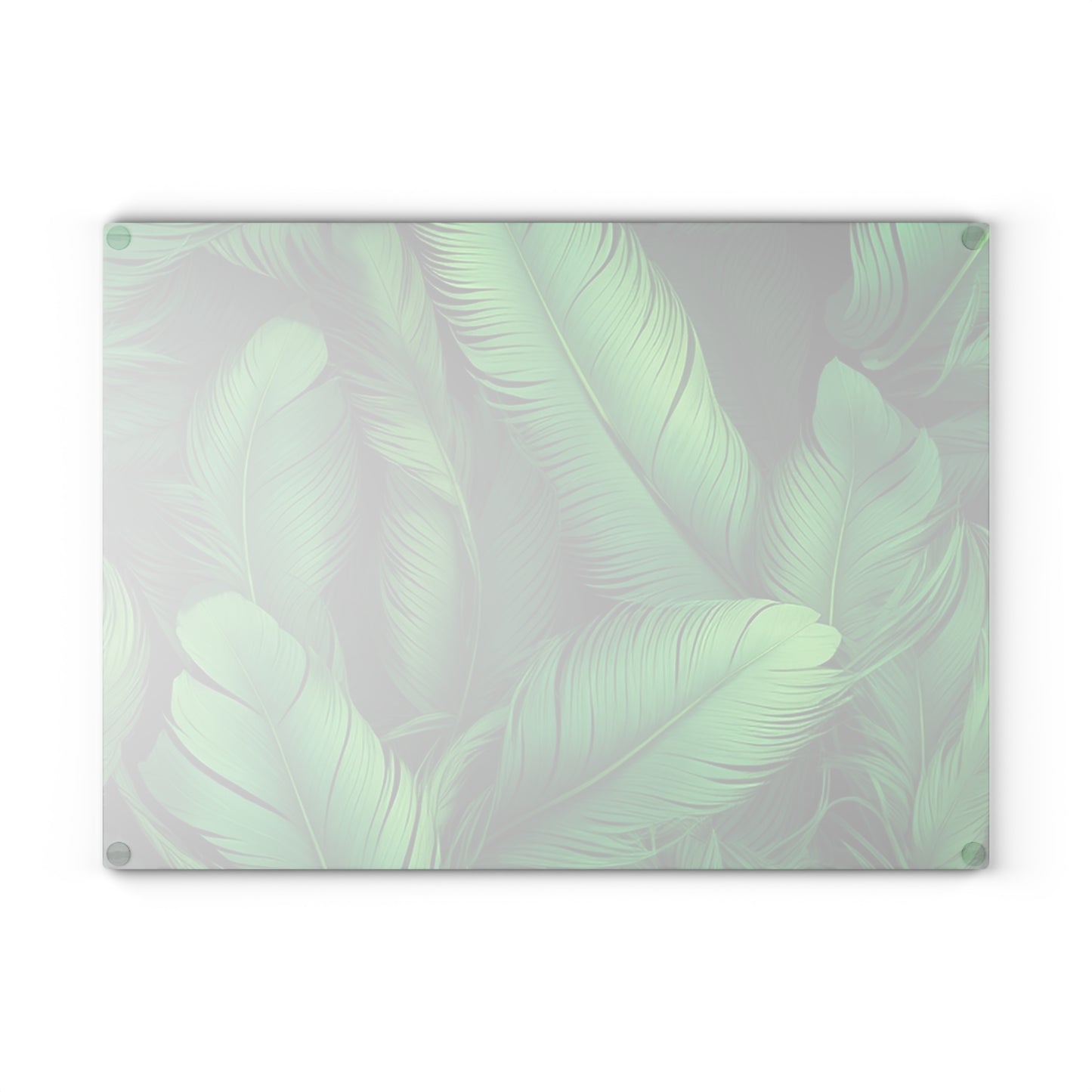 Tropical Glass Cutting Board, Kitchen Decor, Gift for Chefs, Leaf Design, Eco-Friendly Kitchen Essentials, Cookware