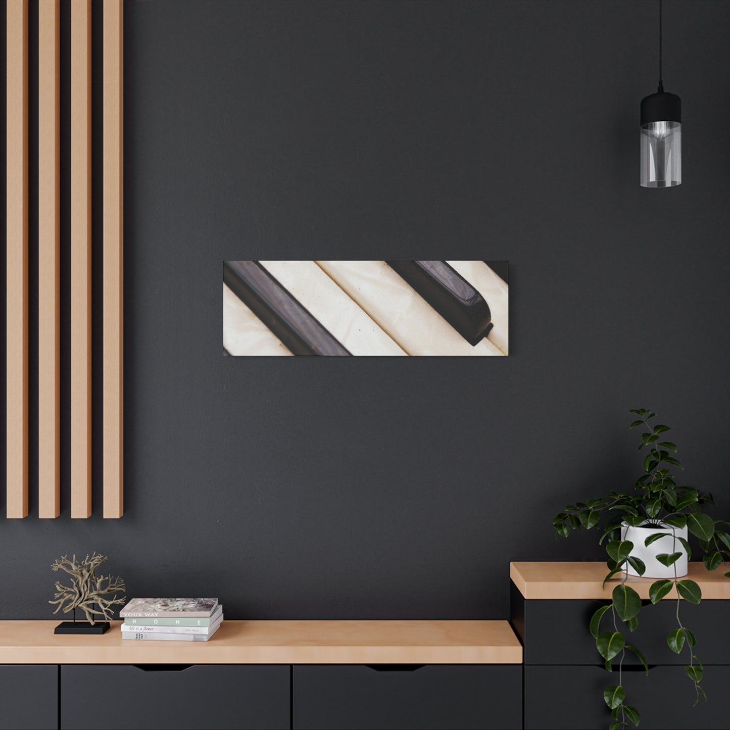 Piano Keys Canvas Wall Art, Music Decor for Home, Perfect Gift for Musicians or Music Lovers
