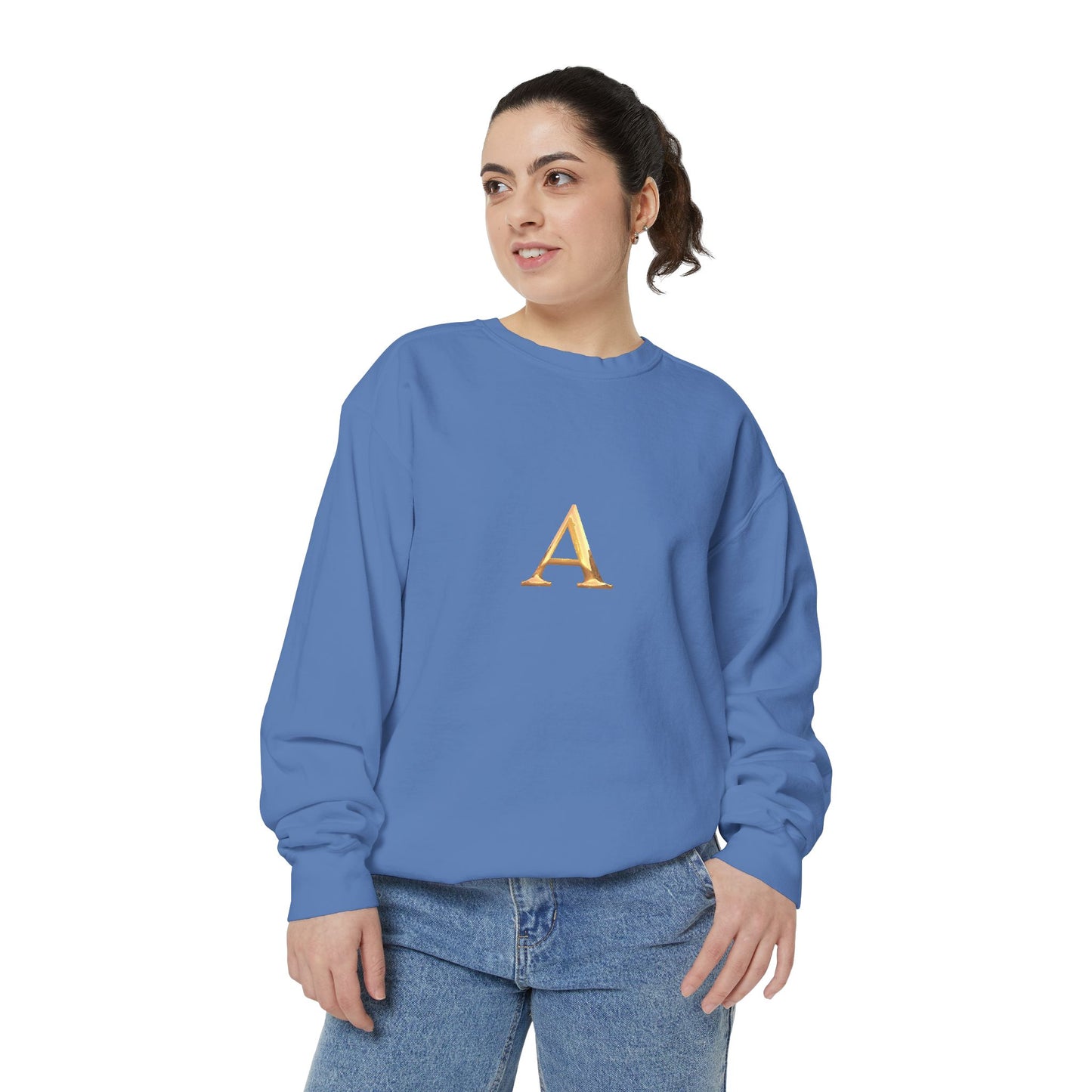 Stylish Monogrammed Sweatshirt, Personalized Gift, Cozy Layering, Casual Wear, Birthday, Holiday Present