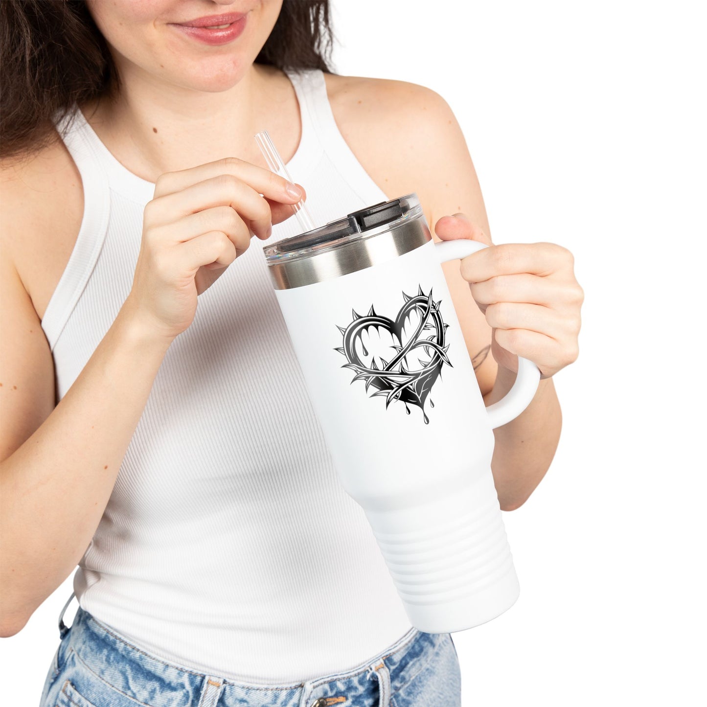 Chic Insulated Travel Mug, 40oz - Perfect for Coffee Lovers, Gifts, Road Trips, Outdoor Adventures, Unique Designs