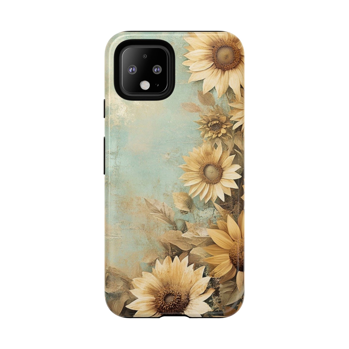 Sunflower Phone Case, Tough Shell Floral Cover, Nature Inspired Gift, Durable Protective Case, Perfect for Spring and Summer