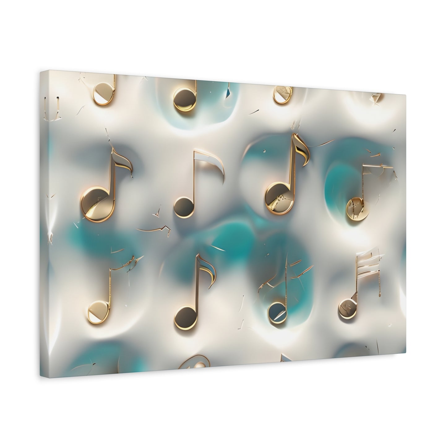 Musical Notes Wall Art Canvas, Elegant Home Decor, Perfect for Musicians, Music Lovers, Gifts for Music Teachers, Unique Art Piece