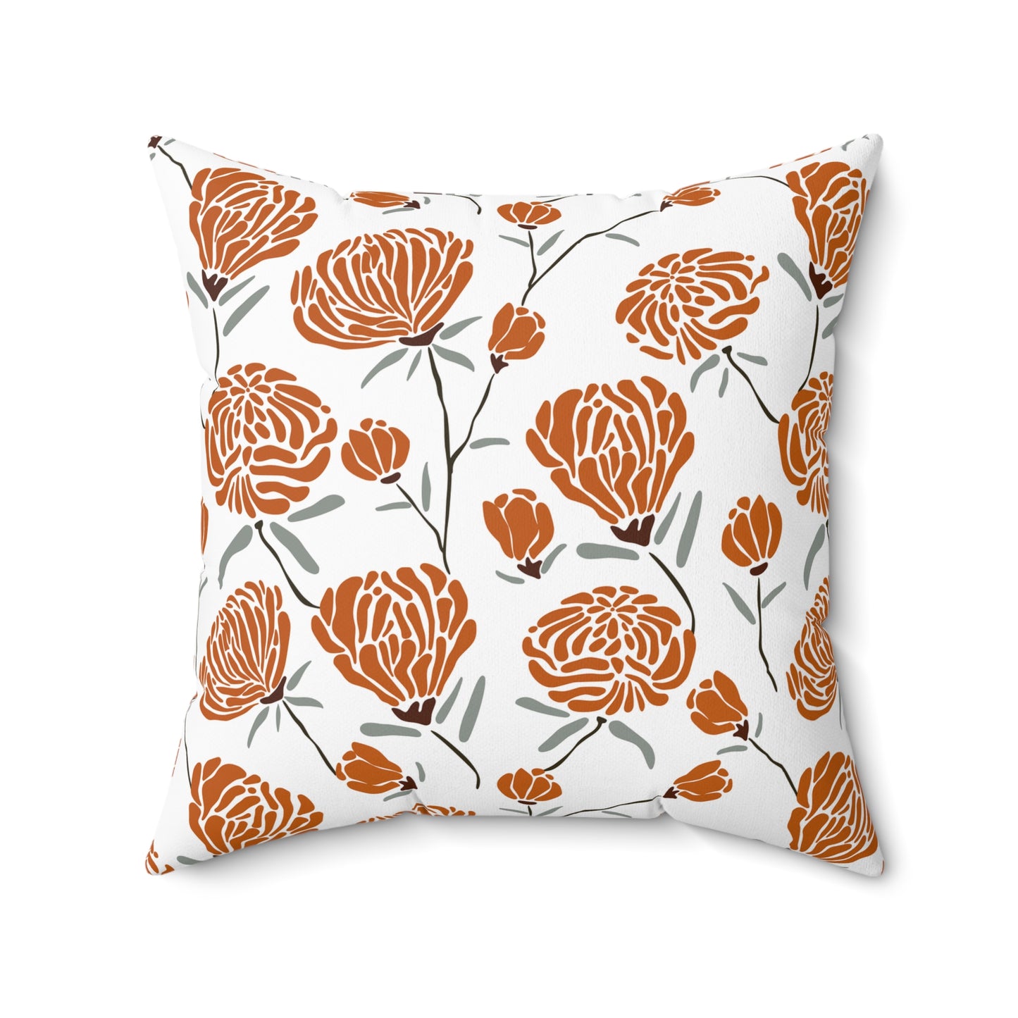 Floral Decorative Pillow, Cozy Home Accent, Stylish Couch Decor, Gift for Her, Bohemian Living Room, Seasonal Home Makeover