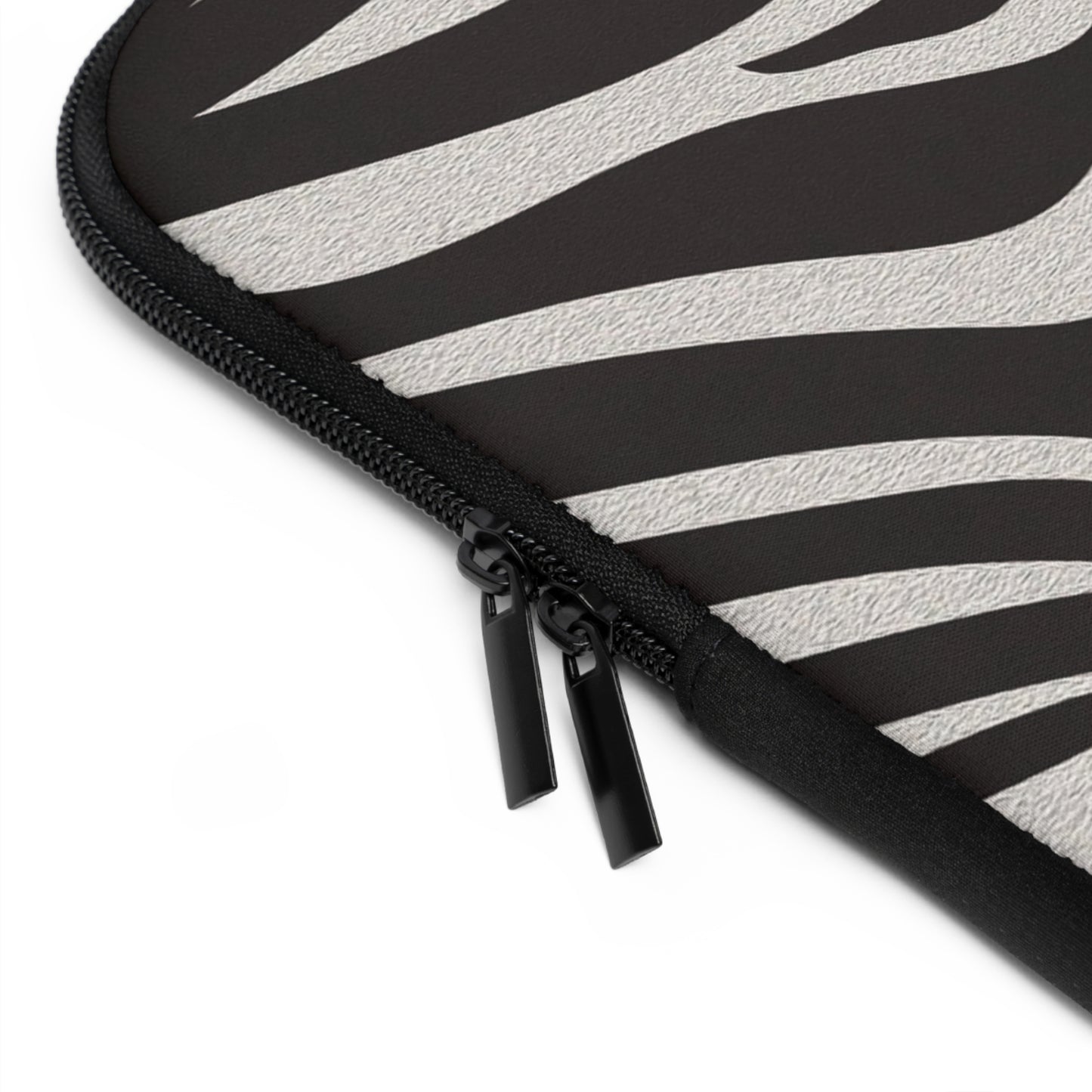 Stylish Zebra Eye Laptop Sleeve | Unique Computer Case, Gift for Students, Trendy Tech Accessory, Animal Print Protection