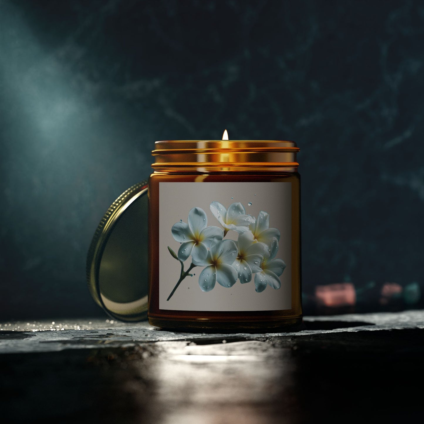 Floral Scented Candles - Coconut Apricot Wax size 4oz and 9oz