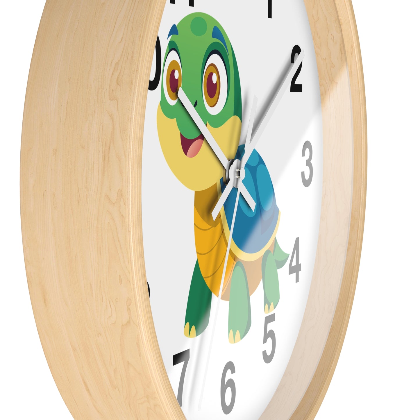 Cute Turtle Wall Clock, Kids Room Decor, Animal Clock, Playful Timepiece,