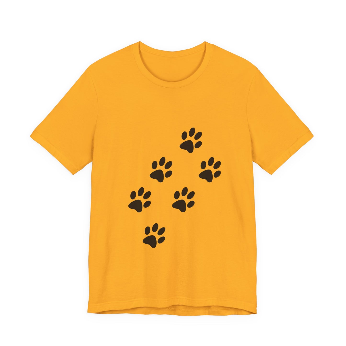 Paw Print Short Sleeve Tee | Unisex Animal Lover Shirt, Pet Owner Gift, Casual Wear, Gifts for Dog Lovers, Comfortable T-Shirt