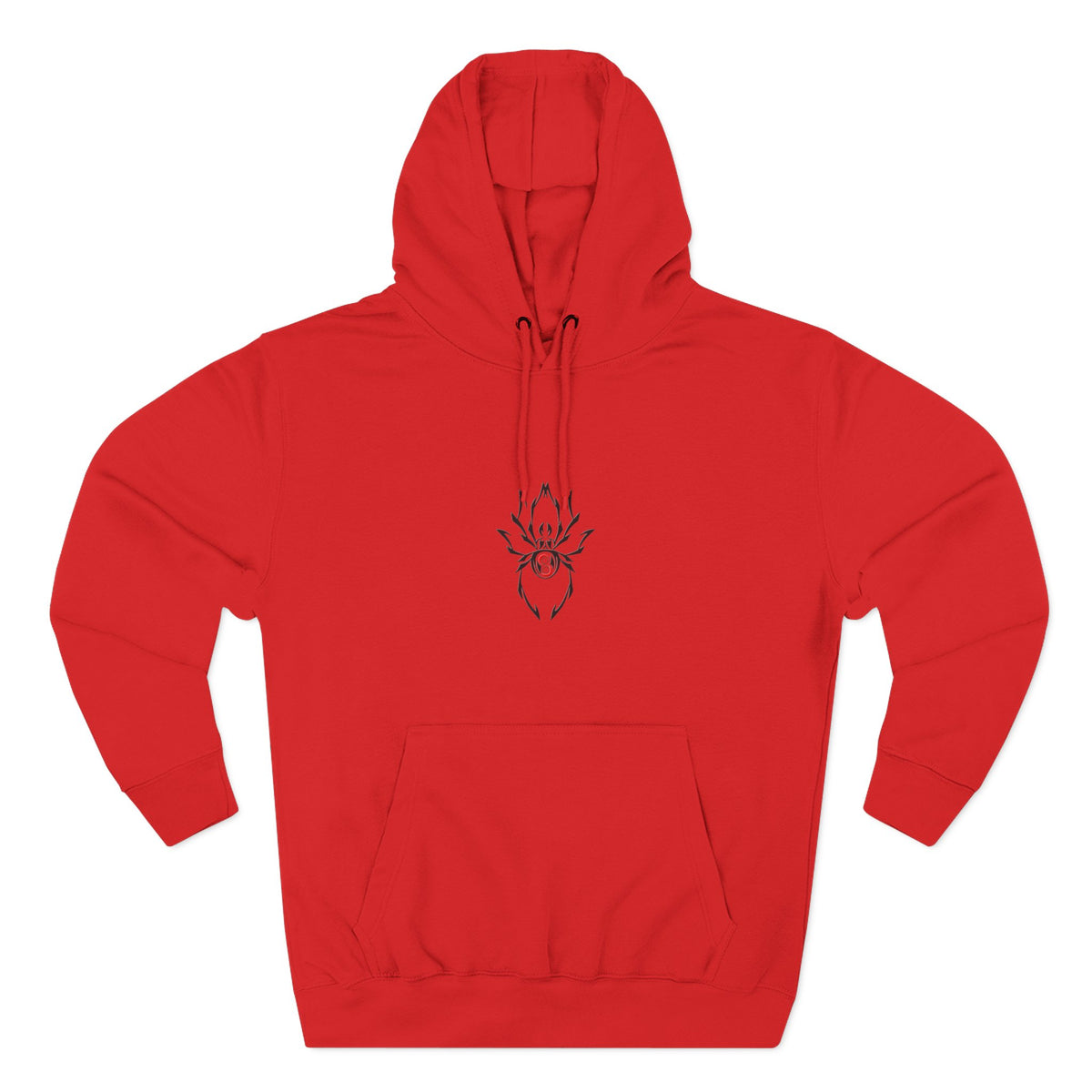 Cozy Spider Fleece Hoodie - Spooky Fashion, Unisex Casual Wear, Halloween Gift, Fall Fashion, Comfortable Layering