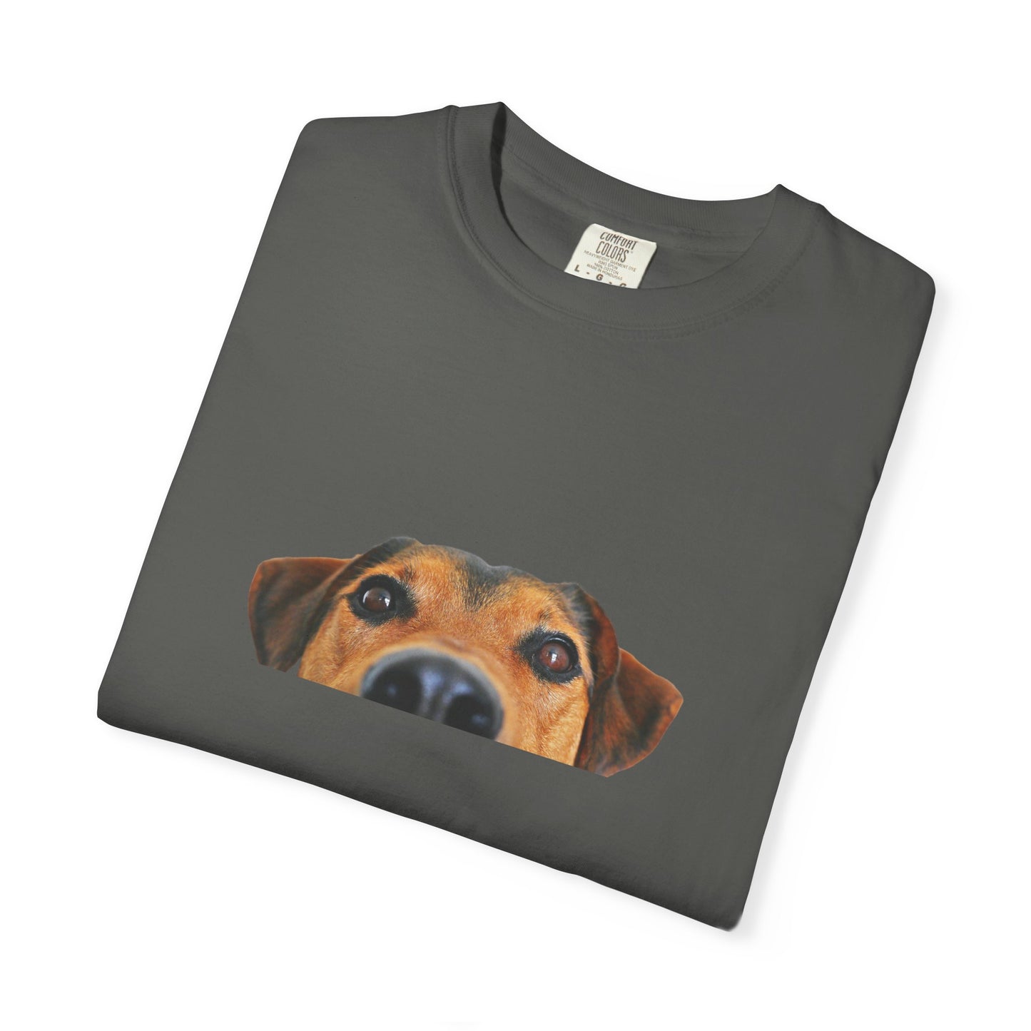 Cute Dog Face Unisex Garment-Dyed T-shirt, Pet Lover Tee, Animal Community Shirt, Birthday Gift, Casual Wear, Dog Lover's Merch