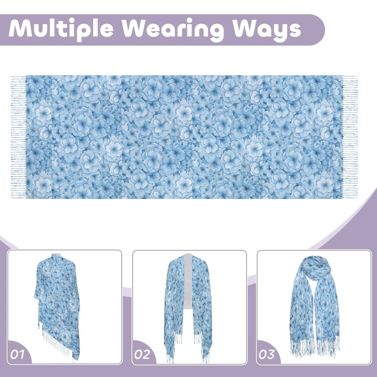 Cashmere-like Tassel Scarf