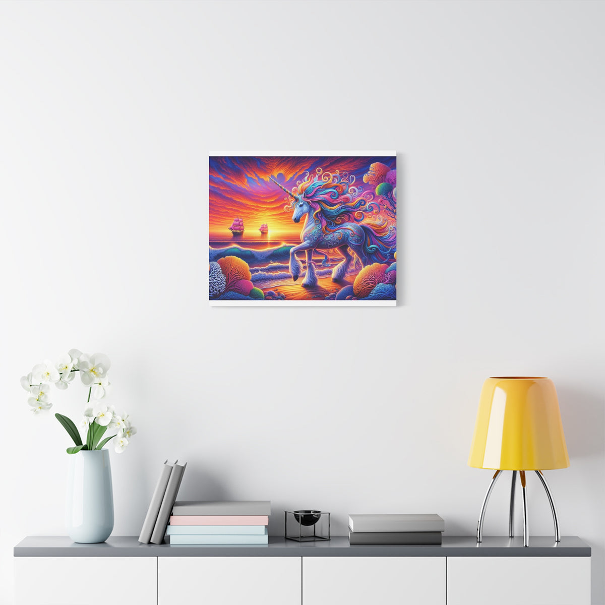 Matte Canvas, Stretched, 1.25" Unicorn