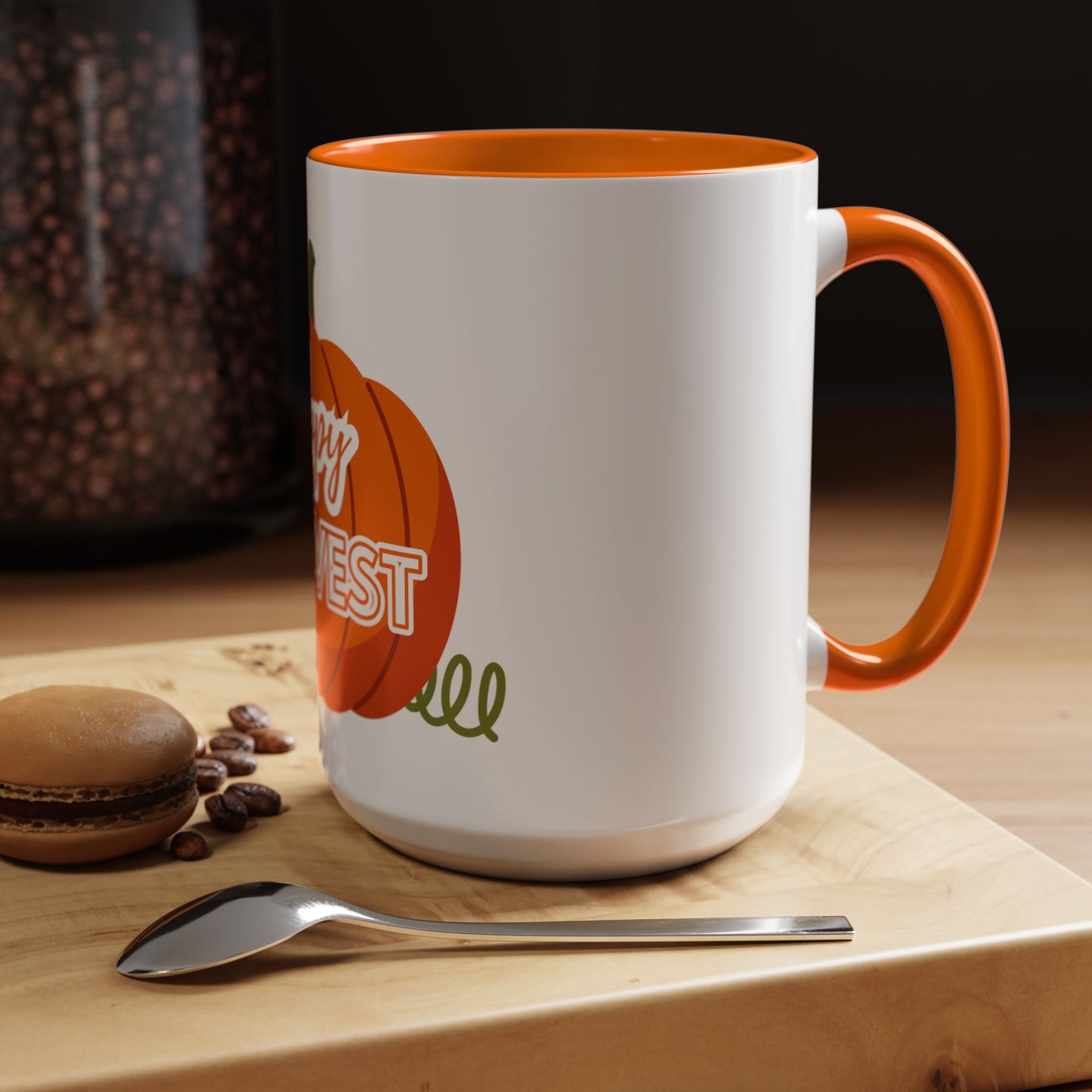 Happy Harvest Pumpkin Coffee Mug, Fall Mug, Seasonal Decor, Gift for Coffee Lovers, Autumn Vibes, Halloween Decoration