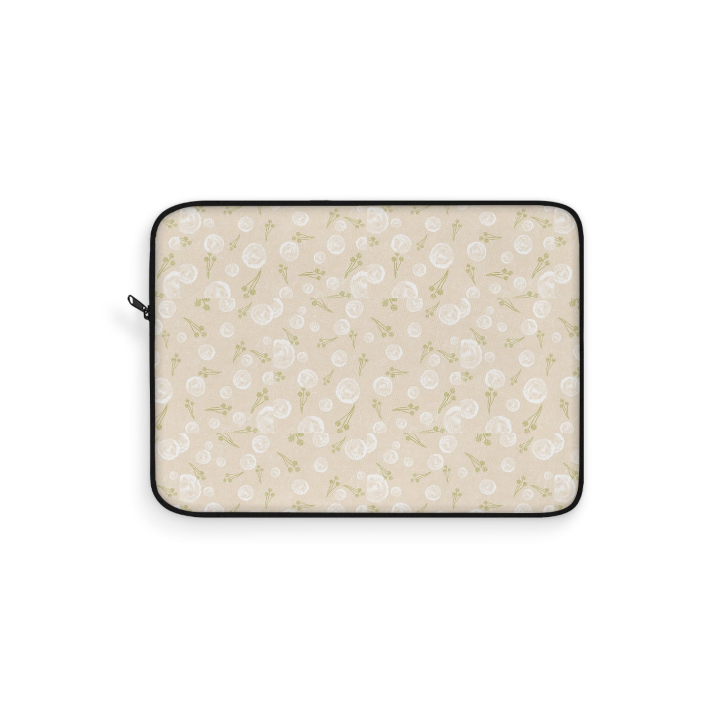 Chic Floral Laptop Sleeve - Stylish Computer Case, MacBook Protector, Unique Gift for Students, Elegant Tech Accessory