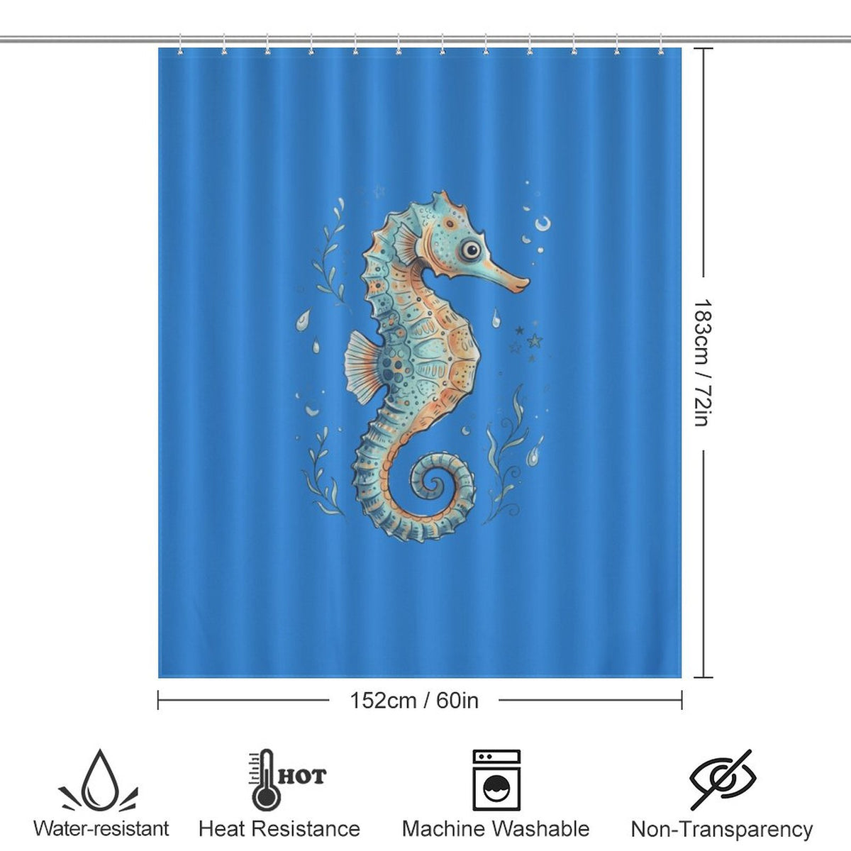Seahorse Shower Curtain