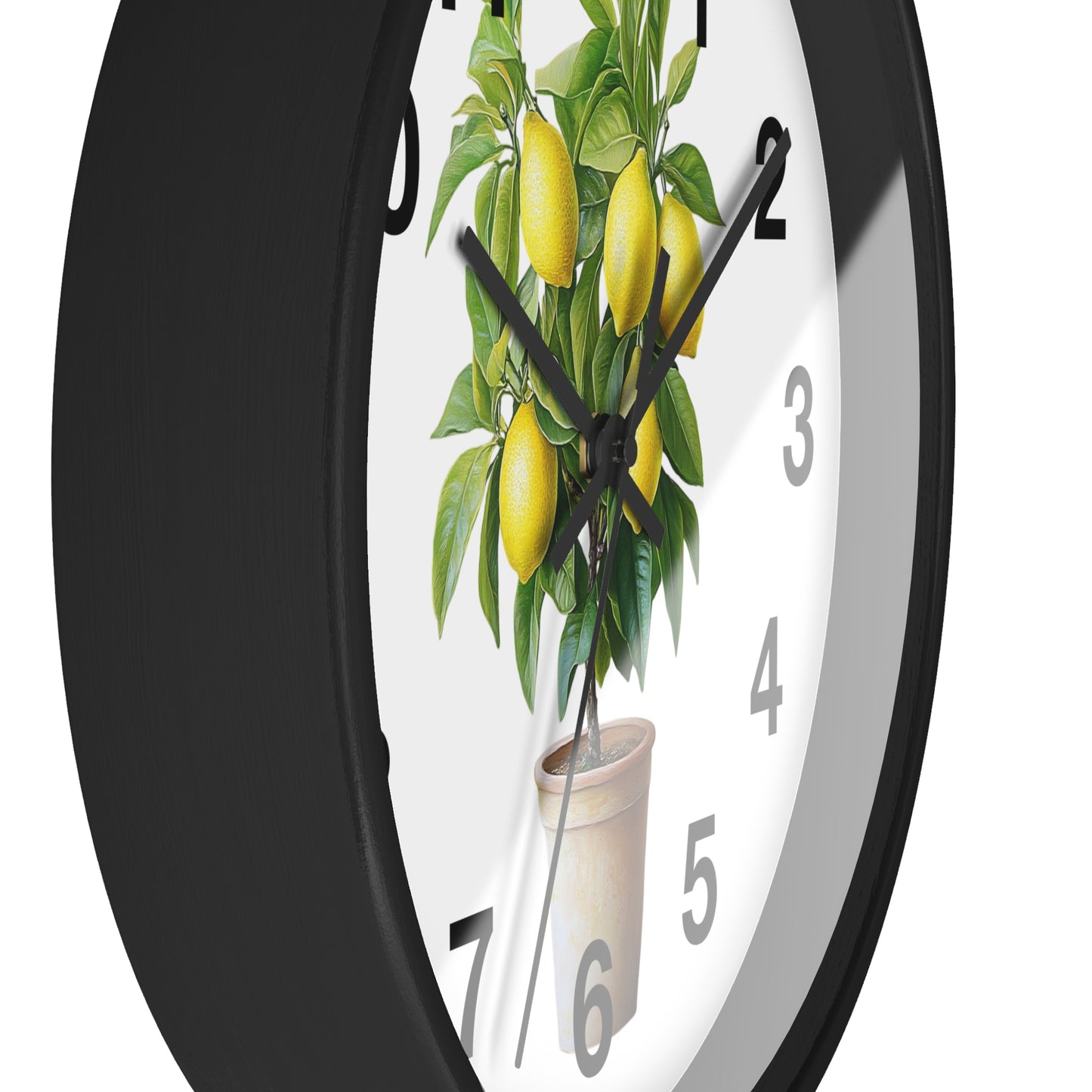 Lemon Tree Wall Clock, Brighten Your Home Decor, Gift for Garden Lovers, Kitchen Wall Clock, Unique Home Accent