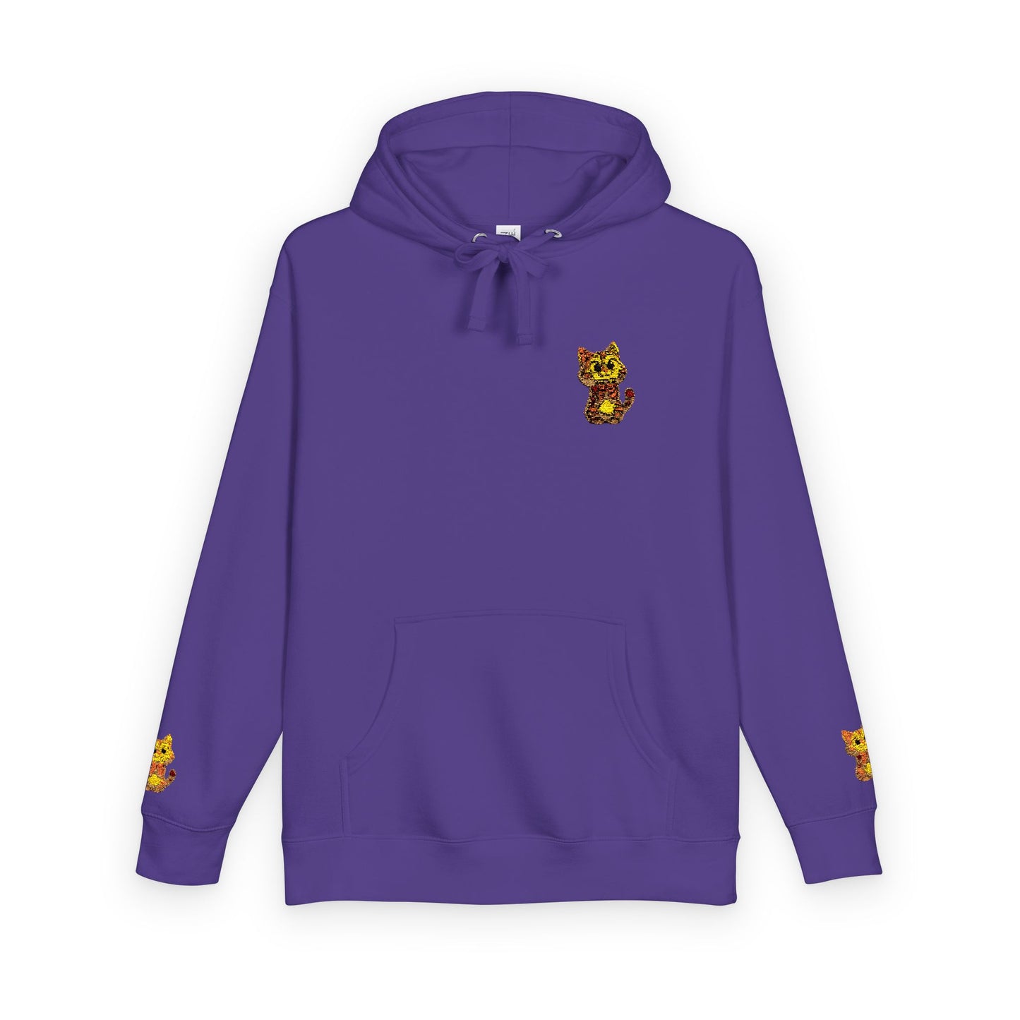 Cozy Fleece Hoodie with Cute Animal Design, Unisex Sweatshirt for Casual Outings, Gifts for Animal Lovers, Perfect for Fall and Winter