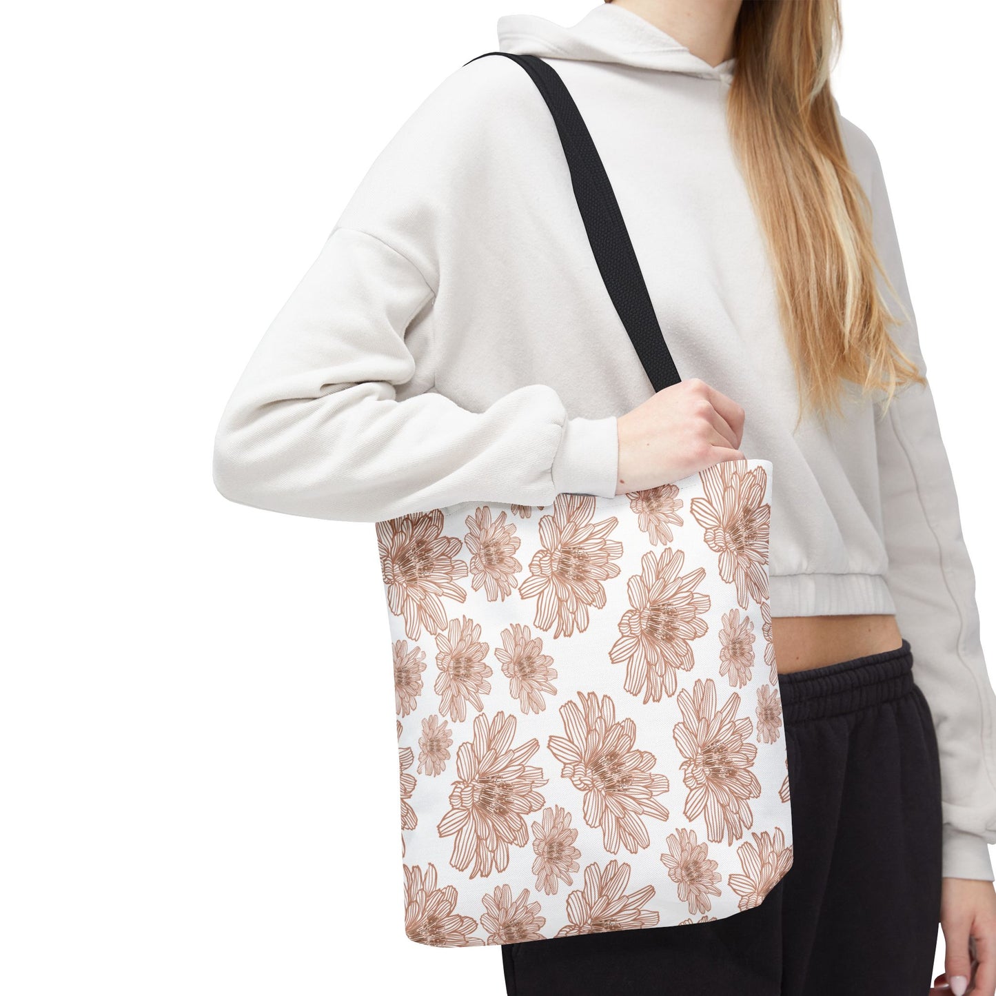 Floral Tote Bag | Stylish Reusable Shopping Bag | Eco-Friendly Gift | Beach, Gym, Grocery, Travel, Market