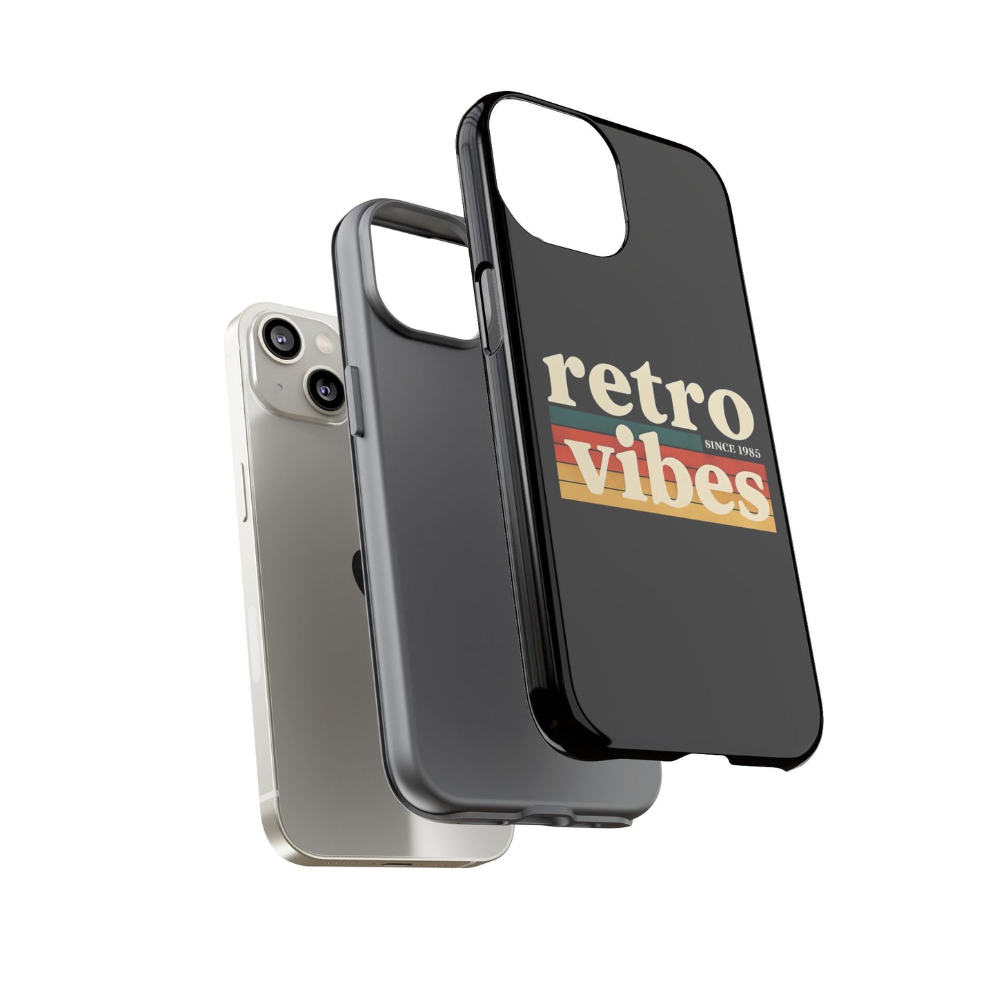 Retro Vibes Phone Case, Tough Phone Cover, Vintage Style Case, Gift for Music Lovers, Retro Aesthetic Accessory