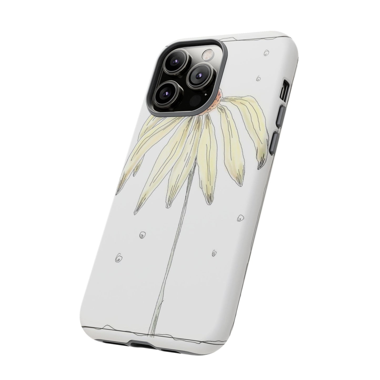 Flower Phone Case with Delicate Design, Tough Phone Cover, Nature Lover Gift, Floral Tech Accessory, Stylish Phone Protection