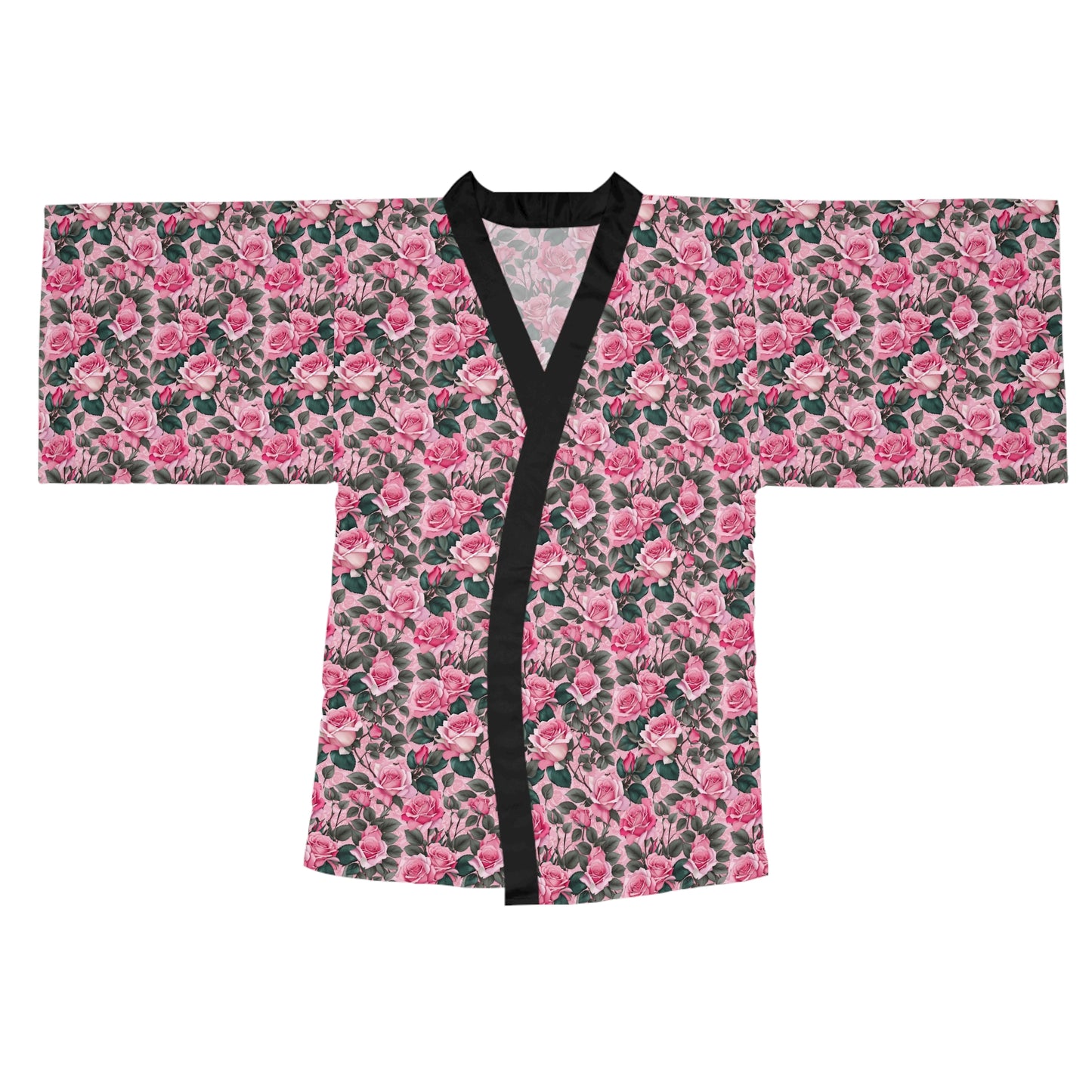 Floral Long Sleeve Kimono Robe, Cozy Loungewear, Gift for Her, Relaxing Homewear, Boho Chic, Mother's Day Robe