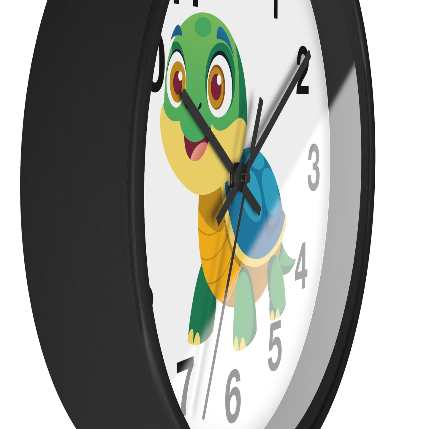 Cute Turtle Wall Clock, Kids Room Decor, Animal Clock, Playful Timepiece,