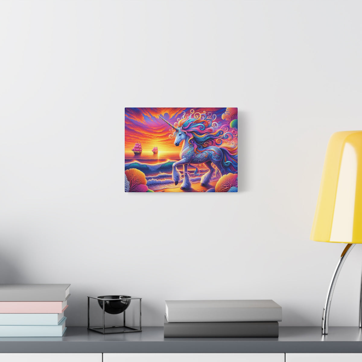 Matte Canvas, Stretched, 1.25" Unicorn