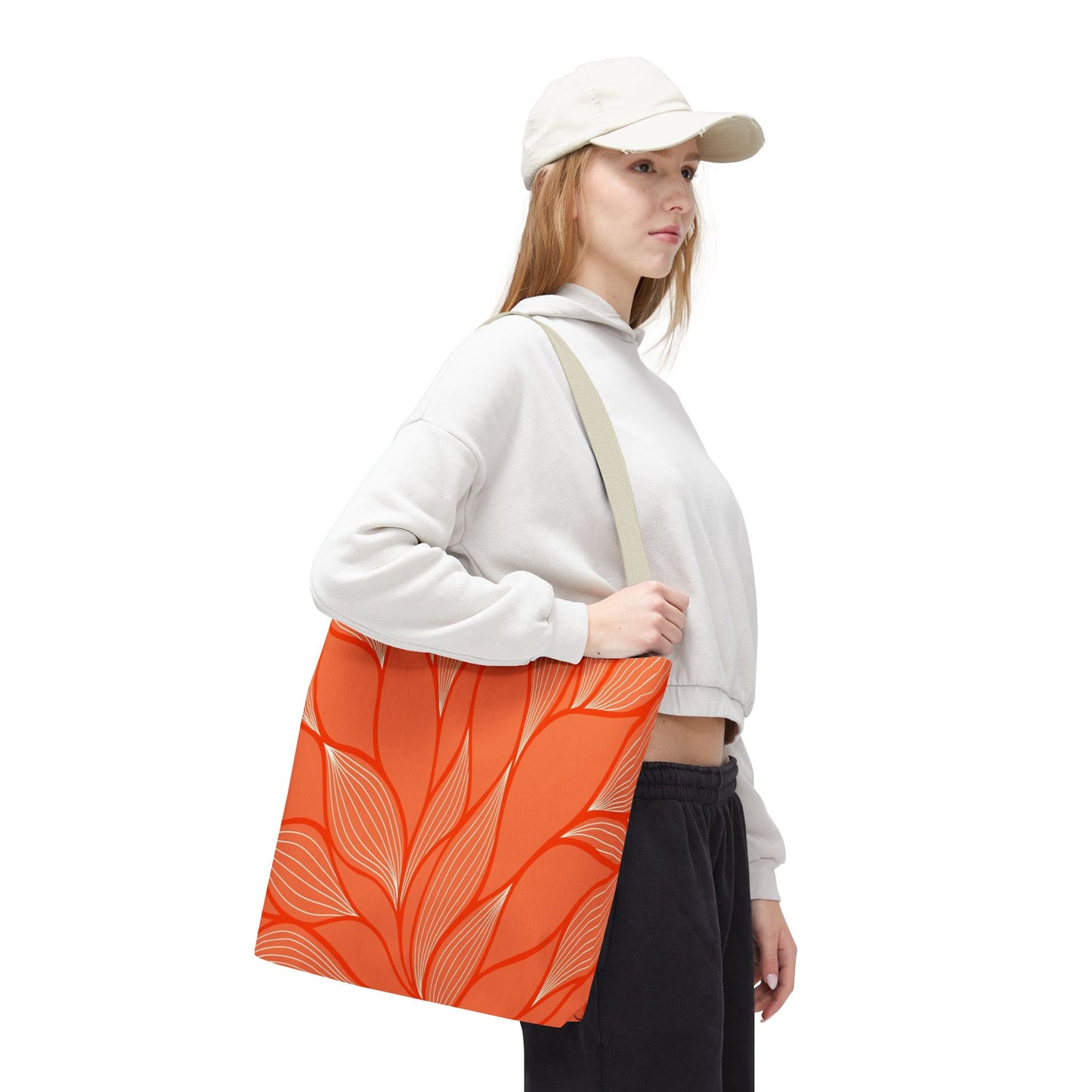 Vibrant Leafy Tote Bag, Stylish Grocery Bag, Eco-Friendly Shopping Tote, Floral Summer Tote, Gift for Plant Lovers