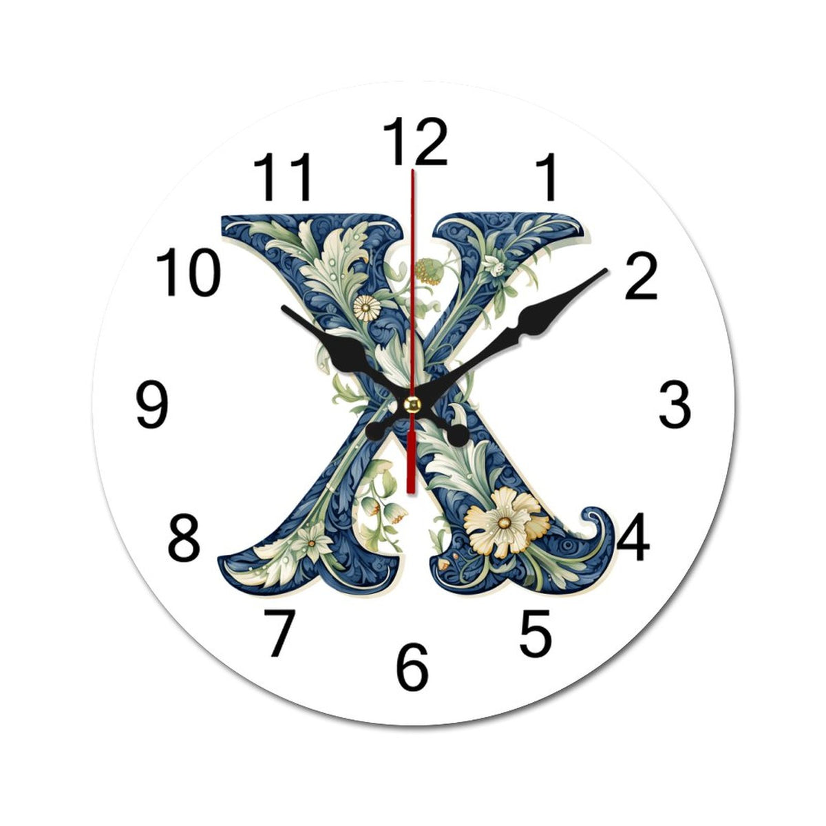 Concise Silent Wooden Wall Clock-9.84"x9.84"/ 25x25cm