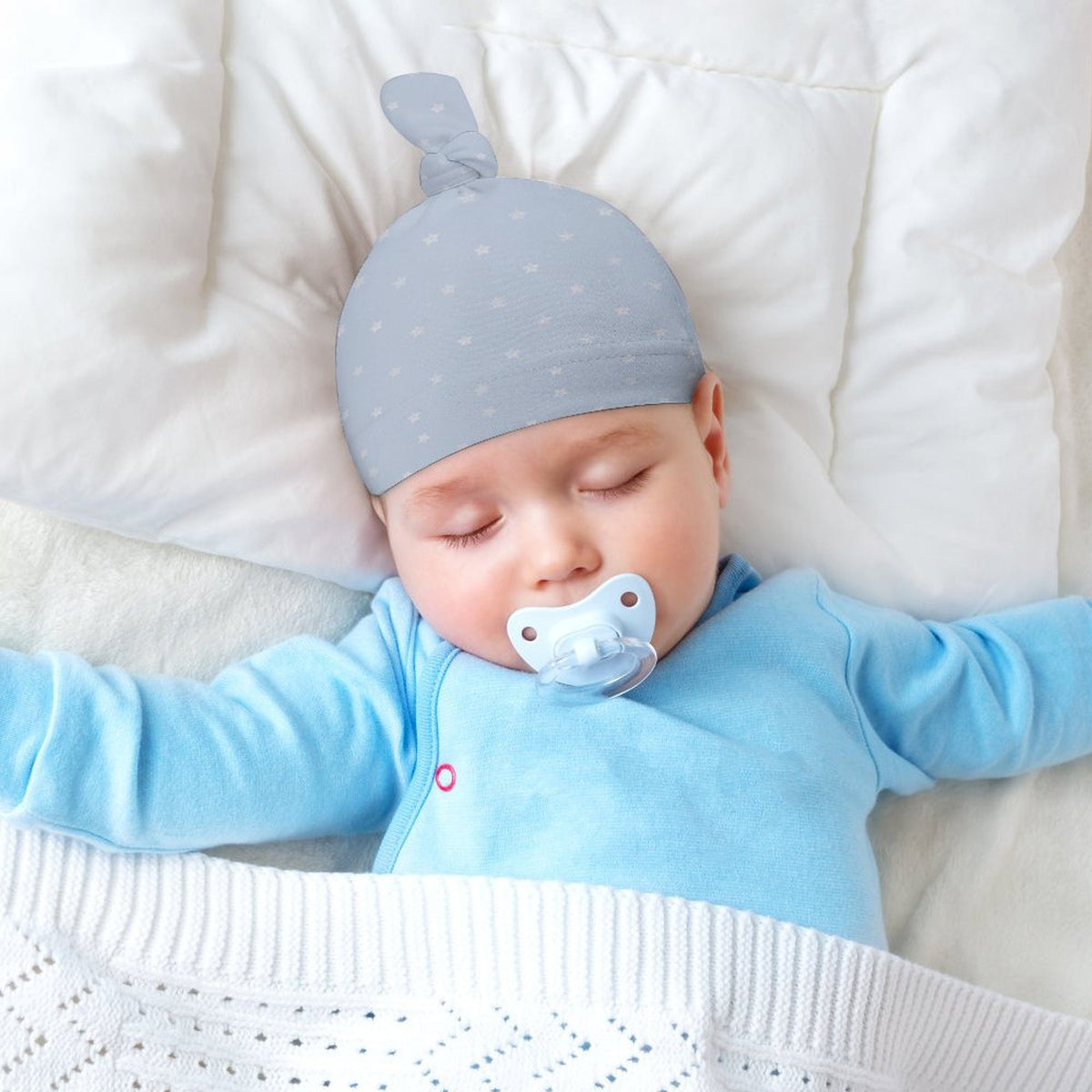 Top Knot Hat for Baby (A Set of 2)