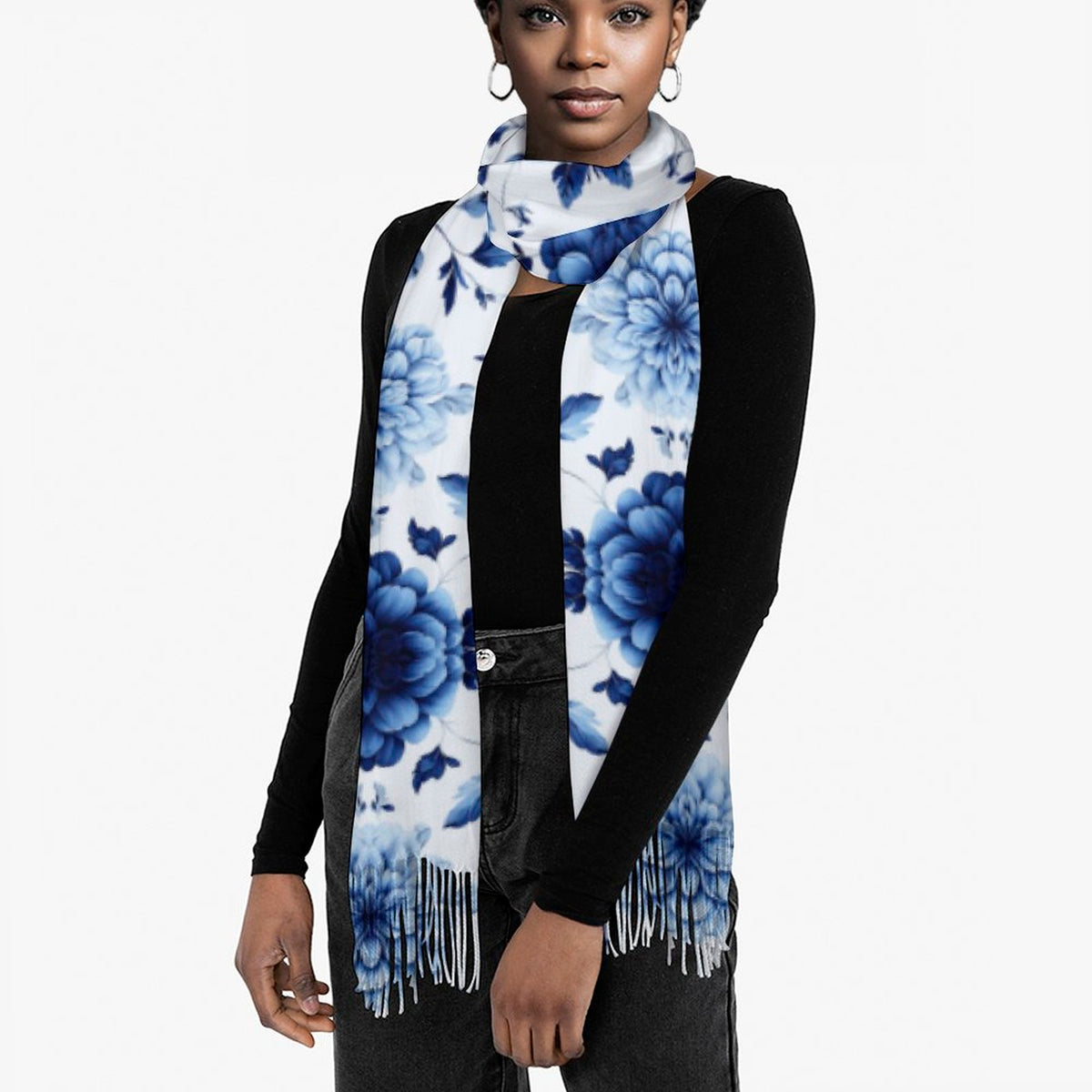 Cashmere-like Tassel Scarf