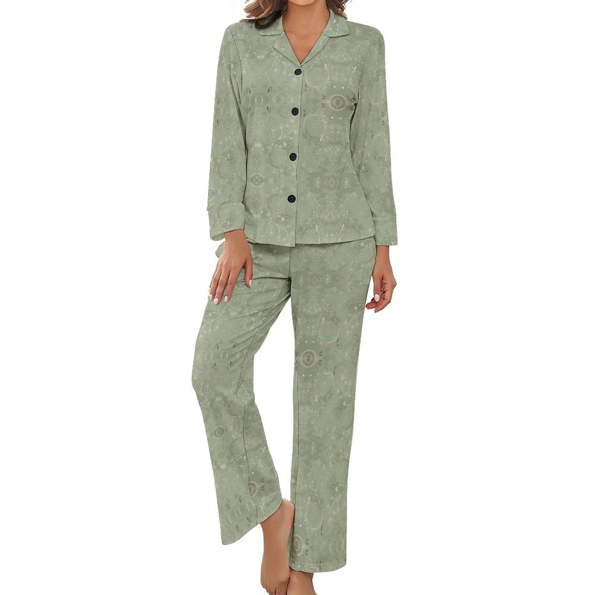 V-Neck Women Night Wear Suit