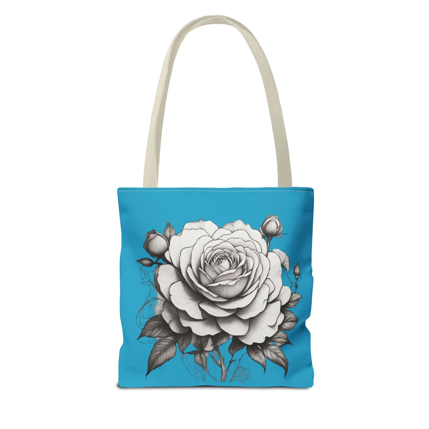 Elegant Floral Tote Bag with Roses, Chic Reusable Grocery Bag, Perfect Gift for Her, Stylish Handbag, Everyday Essentials
