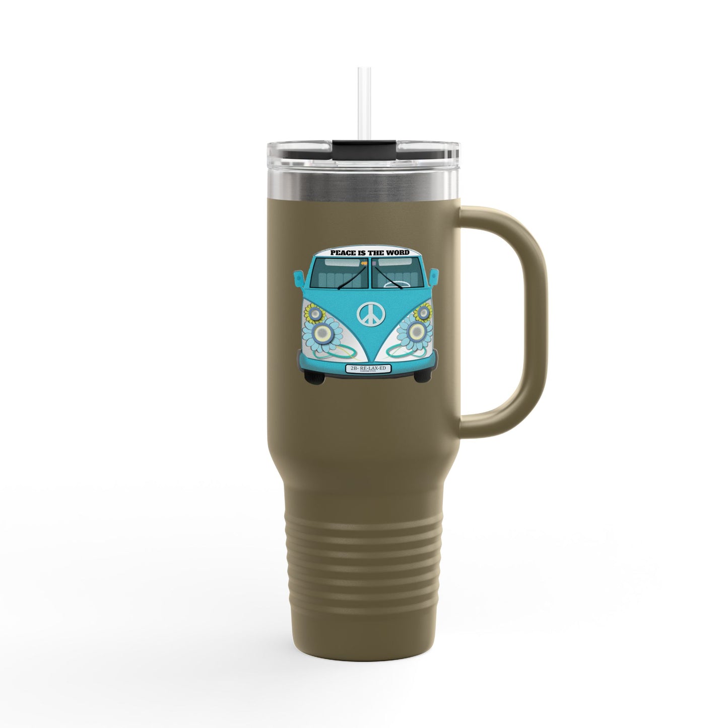 Vintage Van Insulated Travel Mug, Coffee Mug, Tea Tumbler, Road Trip Gift, Eco-Friendly Travel Cup