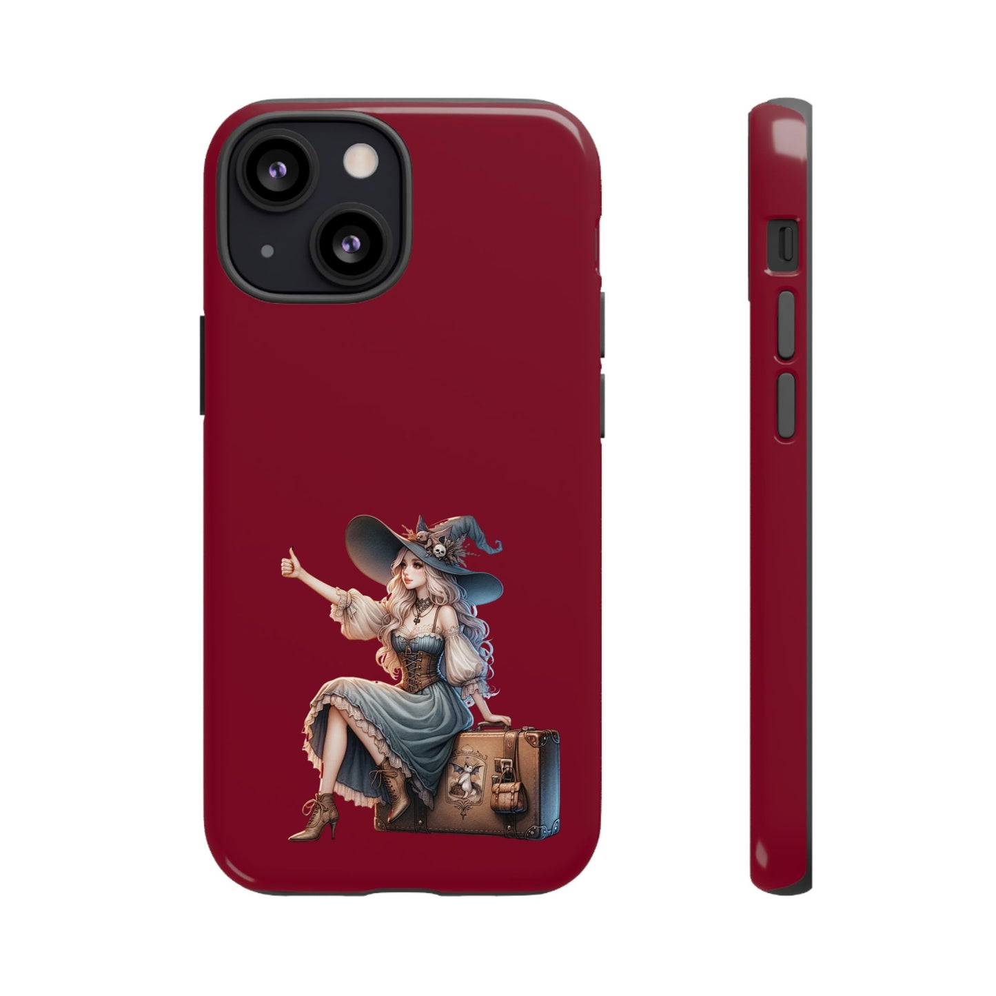 Witchy Phone Case - Magical, Durable - Halloween Gift, Cosplay Accessory, Cute Witch Design