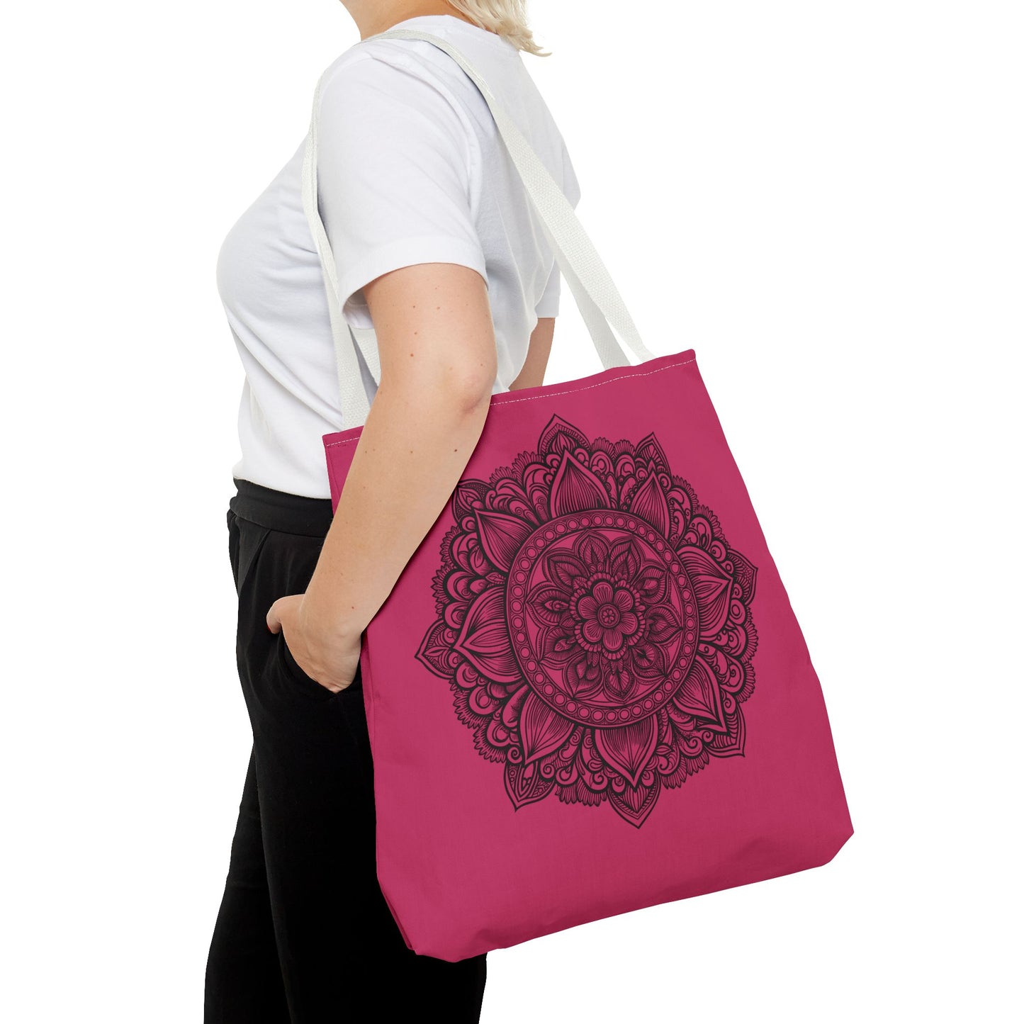 Mandala Tote Bag, Bohemian Style Bag, Eco-Friendly Shopping Bag, Gift for Her, Yoga Lover Tote