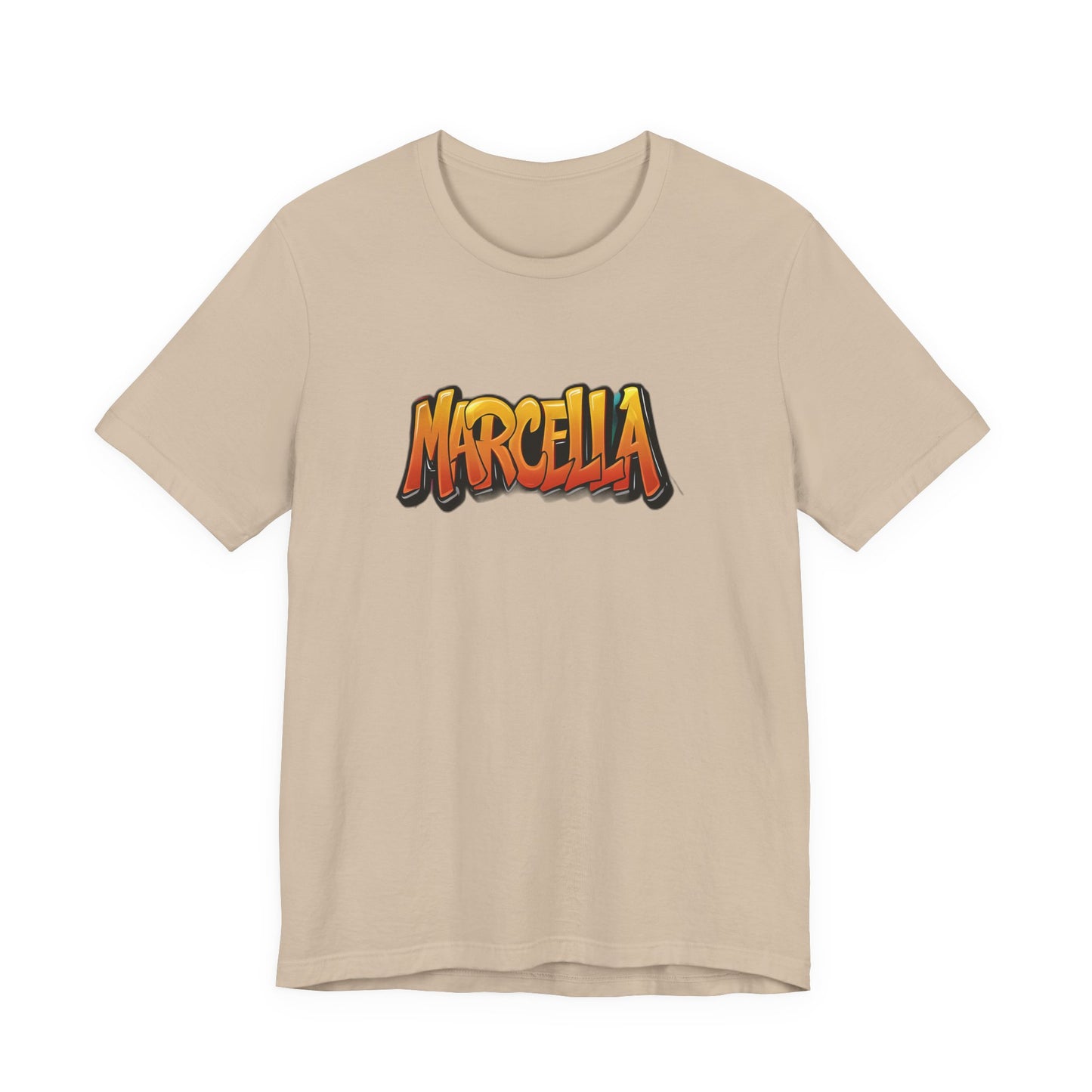 Marcella Graphic Tee, Unisex Short Sleeve Shirt for Casual Wear, Gift for Friends, Summer Outfit, Unique Name Shirt