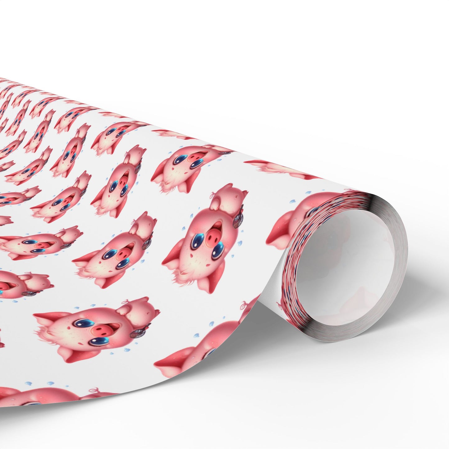 Cute Piggy Wrapping Paper, Gift Wrap for Birthdays, Baby Showers, Holidays, Kids Parties, Festive Occasions