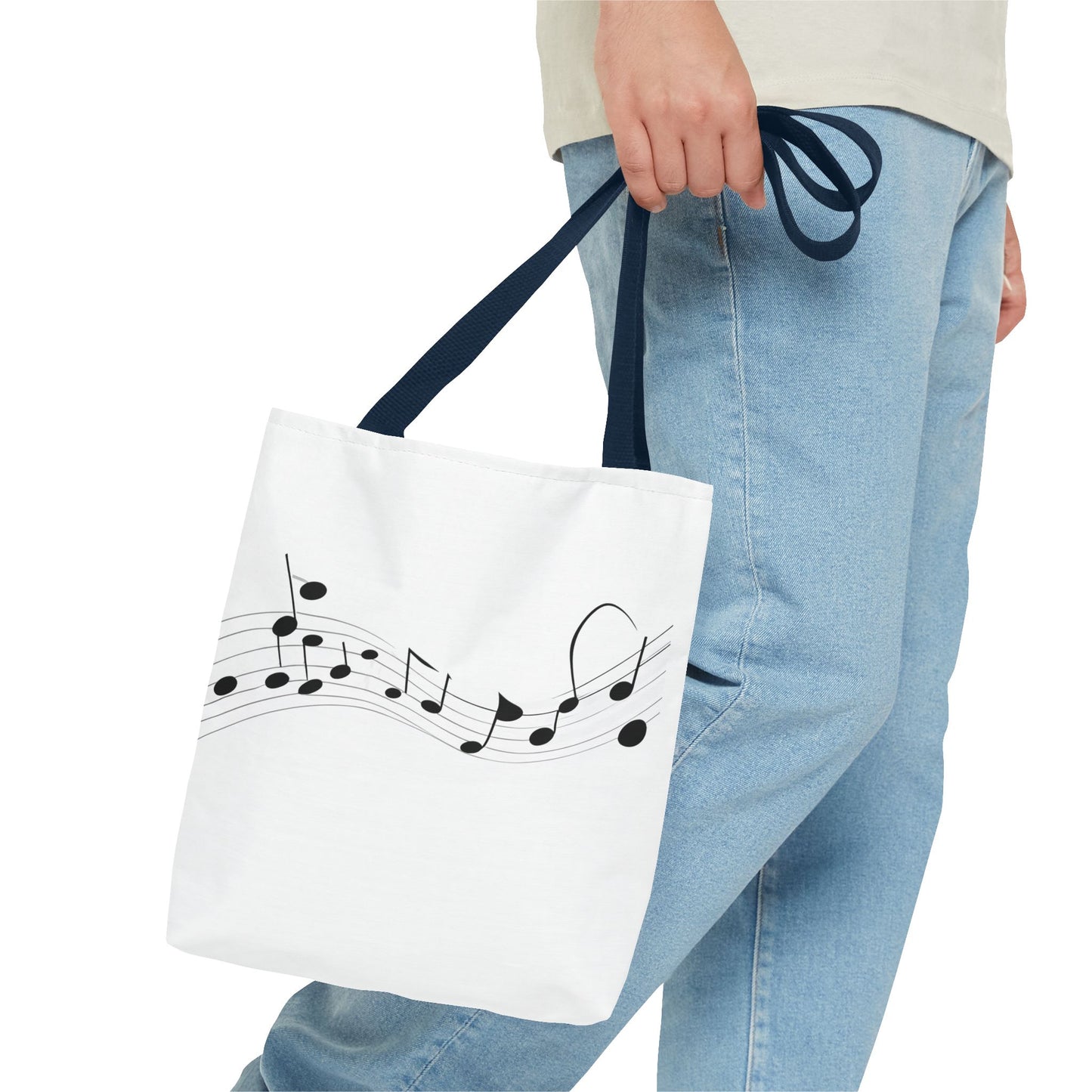 Musical Notes Tote Bag | Perfect for Music Lovers, Eco-Friendly Shopping
